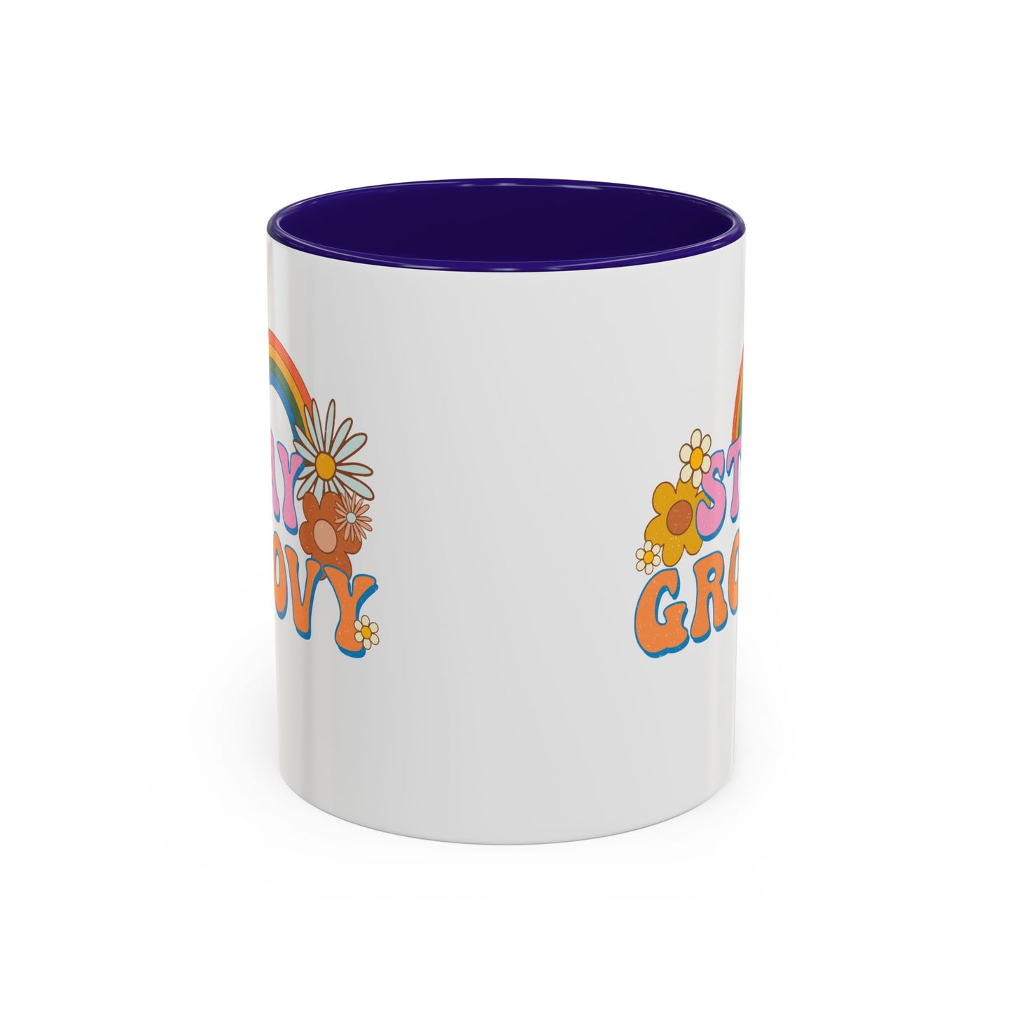 Stay Groovy Coffee Mug – Accent (11/15oz, 9 Colors)