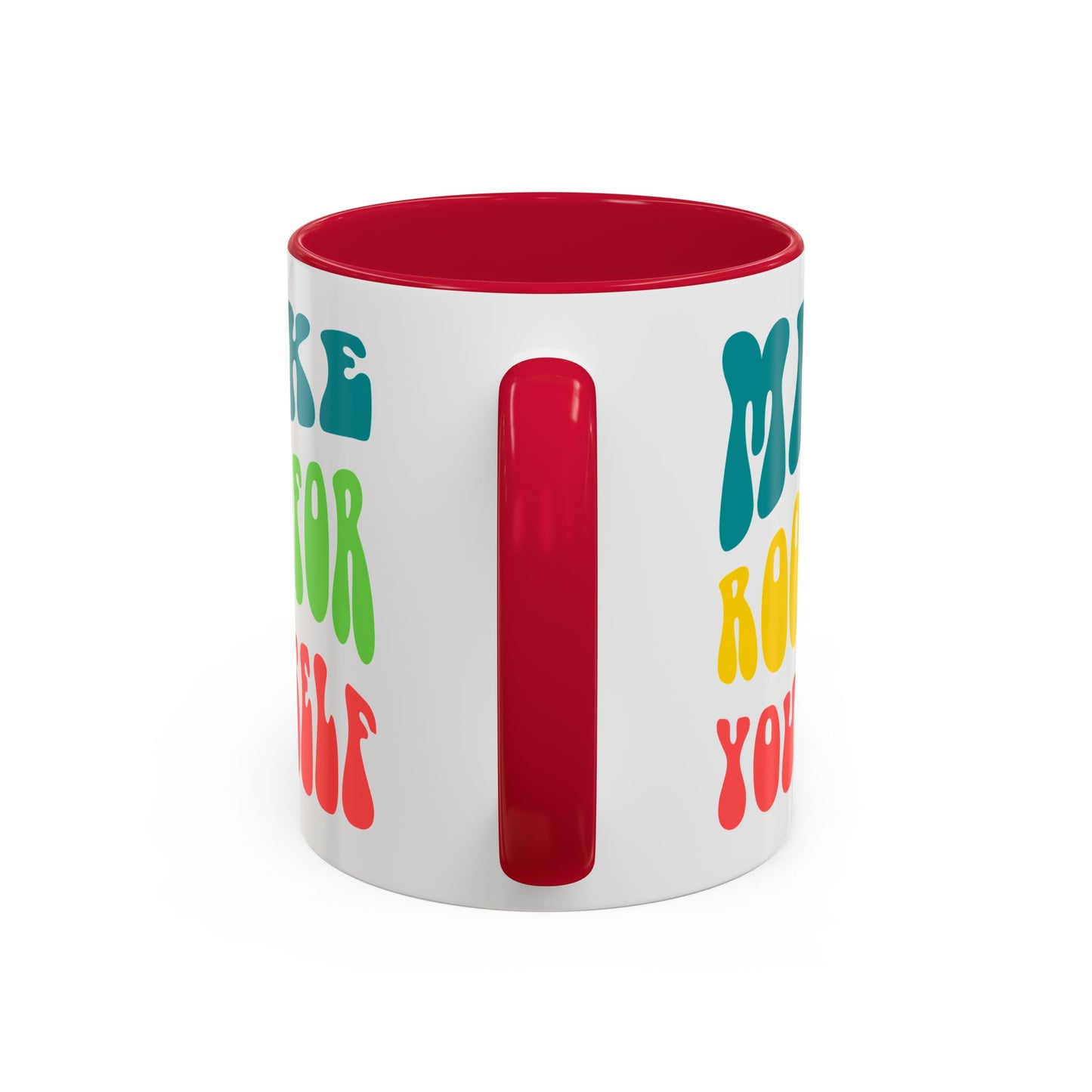 Make Room For Yourself – Retro Affirmation Accent Mug (11oz/15oz)