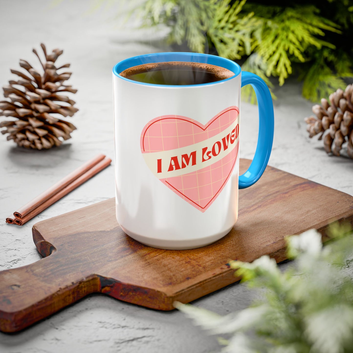I Am Loved Heart – Accent Mug (11oz/15oz)