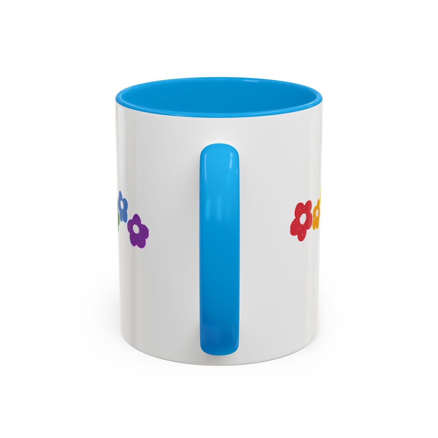 Rainbow Flower Arc Ceramic Mug – 11oz, 15oz, 20oz