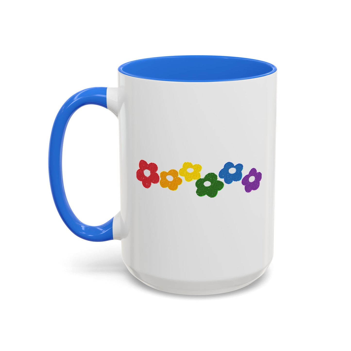 Rainbow Flower Arc Ceramic Mug – 11oz, 15oz, 20oz
