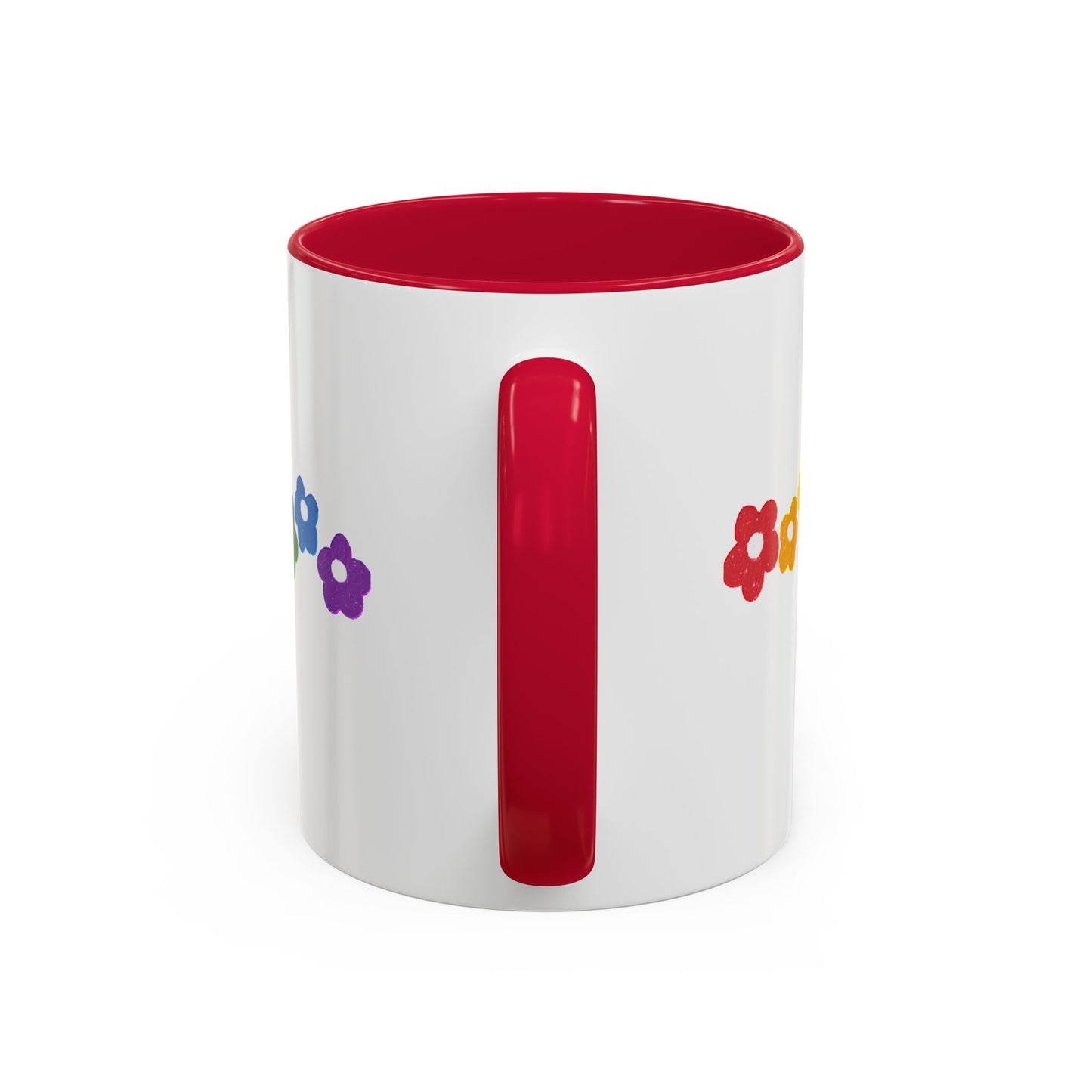 Rainbow Flower Arc Ceramic Mug – 11oz, 15oz, 20oz