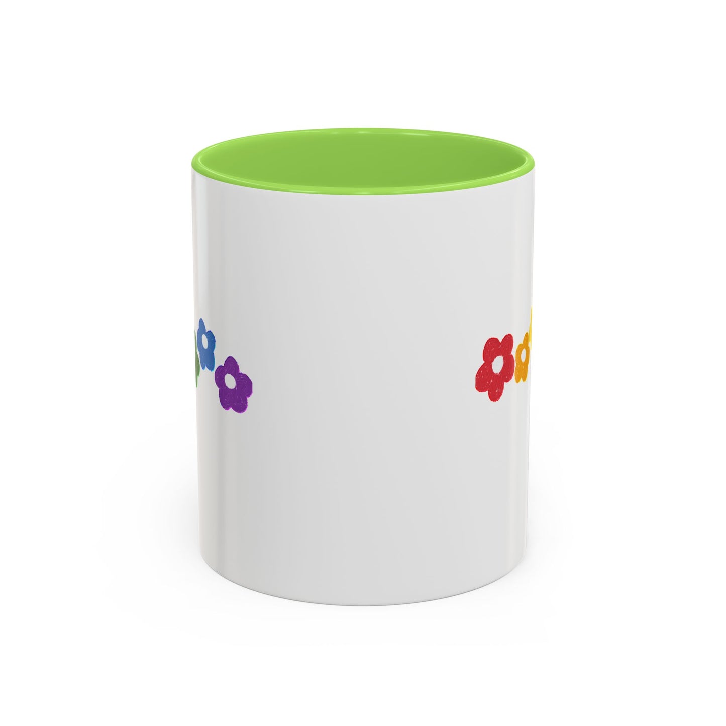 Rainbow Flower Arc Ceramic Mug – 11oz, 15oz, 20oz