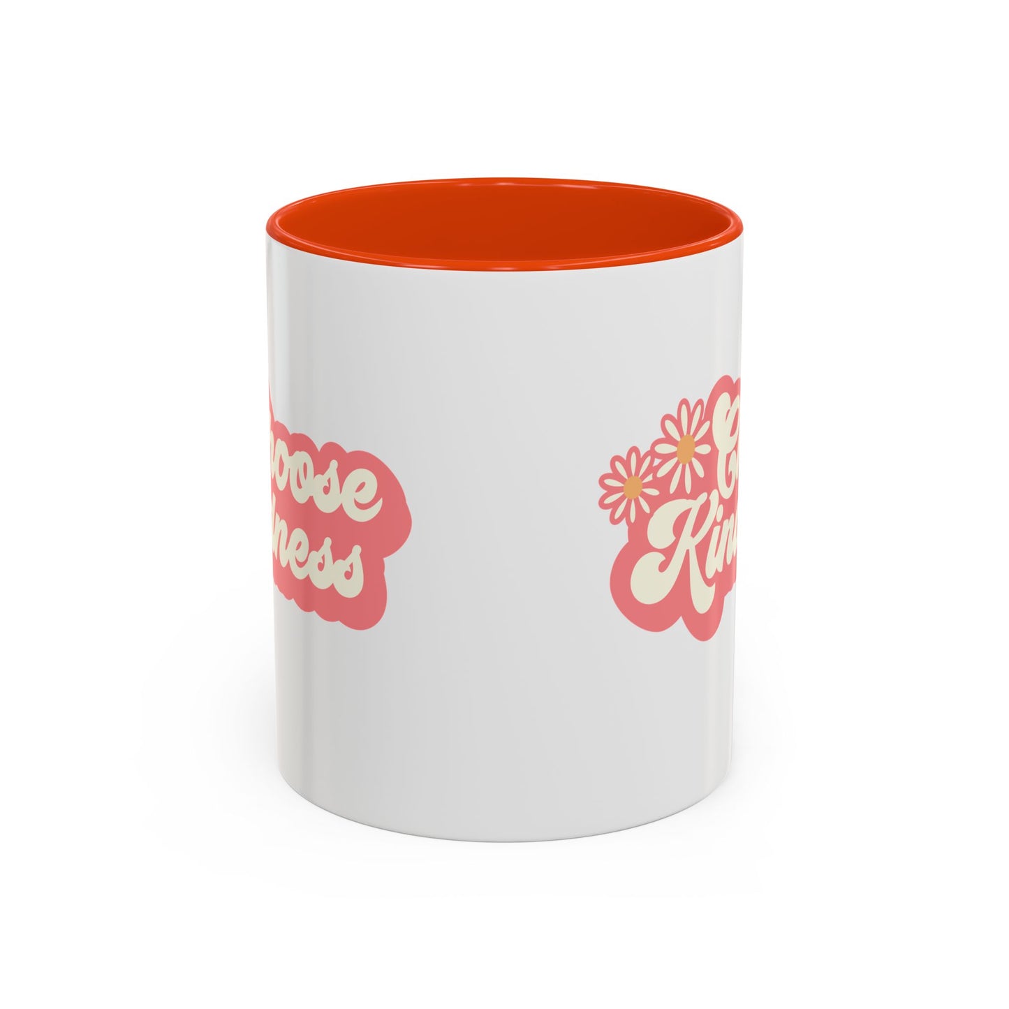 Choose Kindness Retro Accent Mug (11oz/15oz)