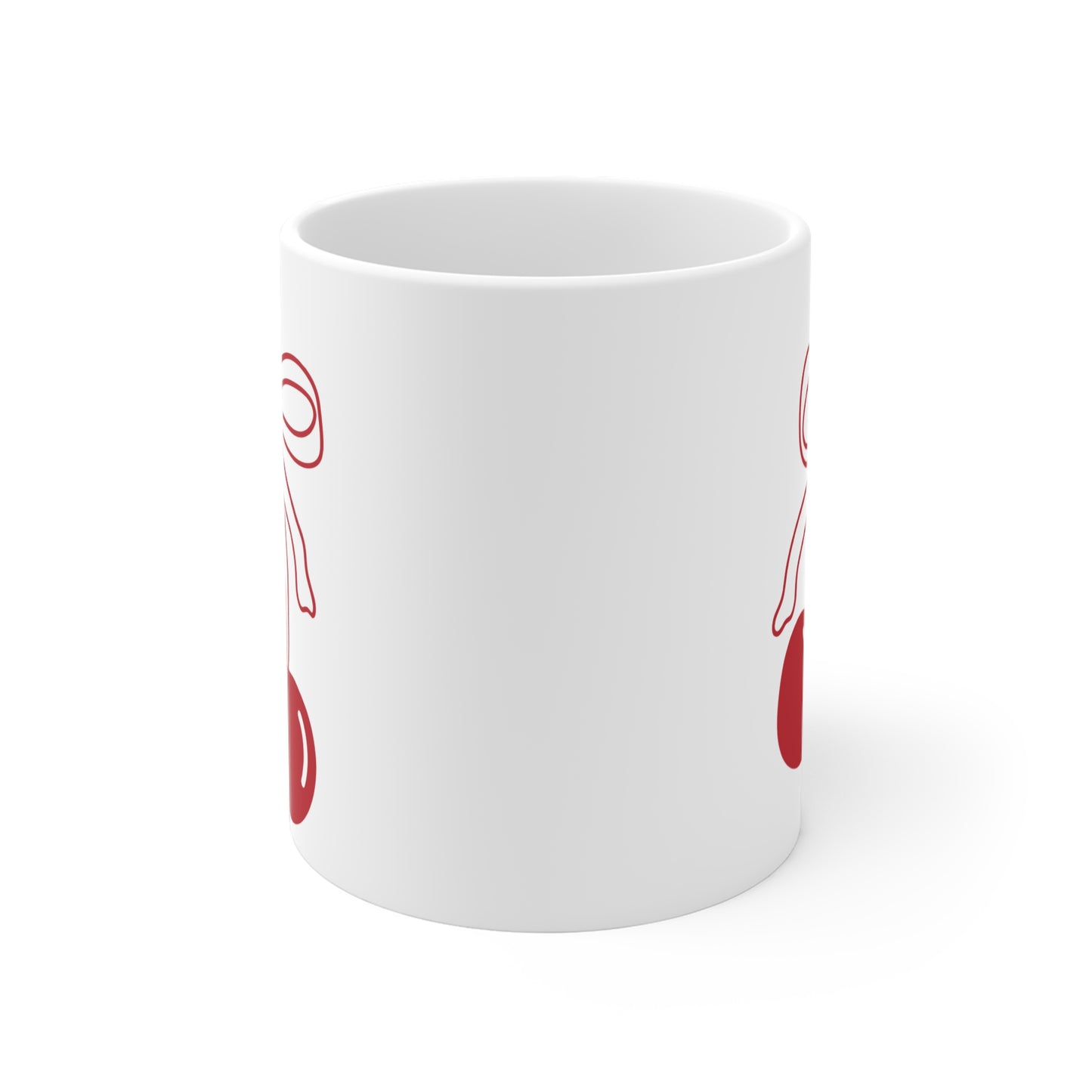 111 Angel Number Cherries Coffee Mug – Coquette Bow Kawaii Coffee Mug | 11oz 15oz 20oz White Ceramic