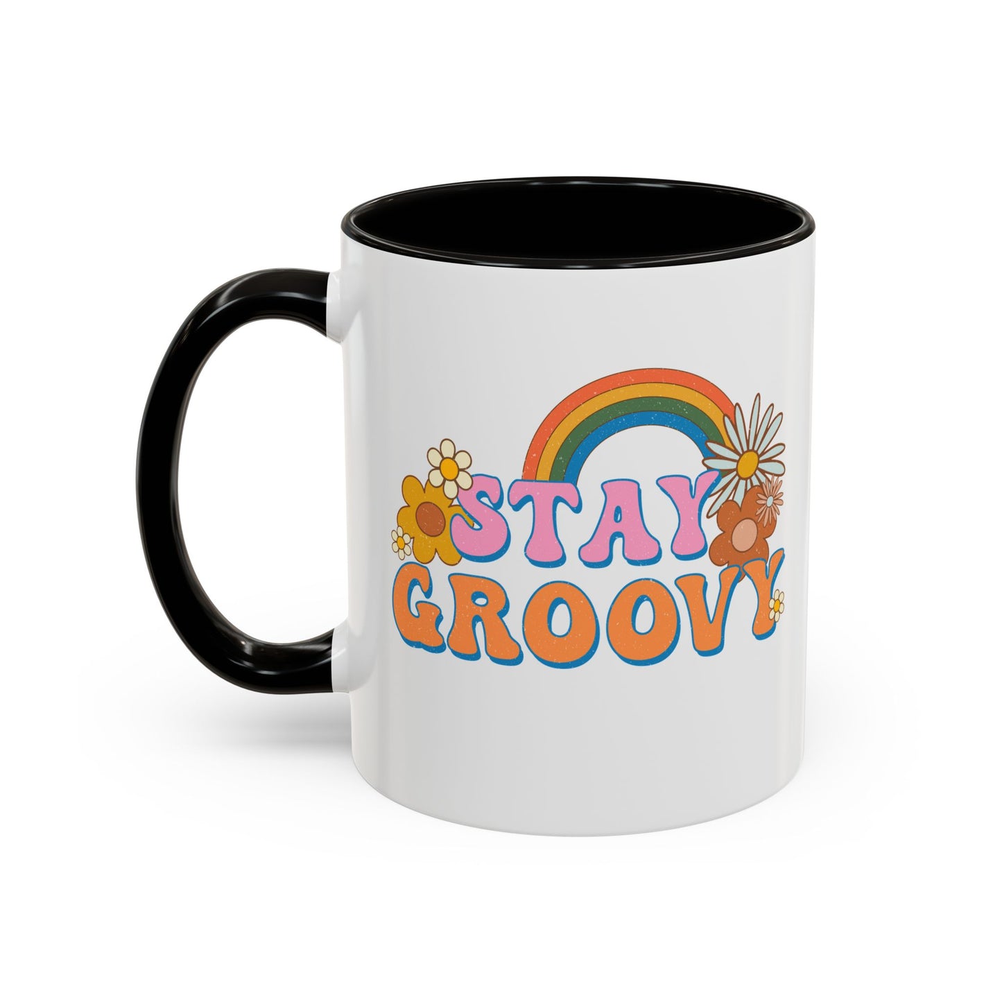 Stay Groovy Coffee Mug – Accent (11/15oz, 9 Colors)