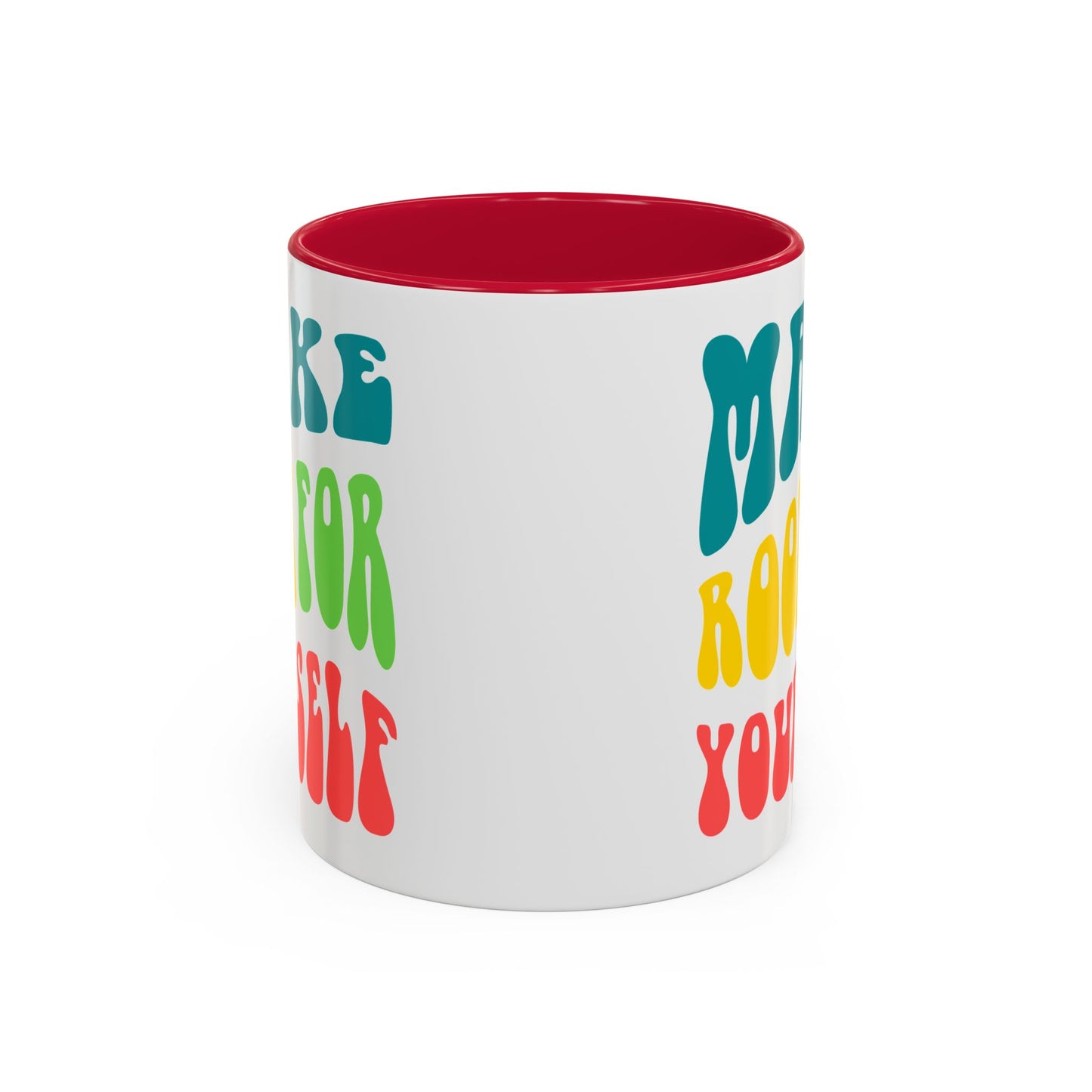 Make Room For Yourself – Retro Affirmation Accent Mug (11oz/15oz)