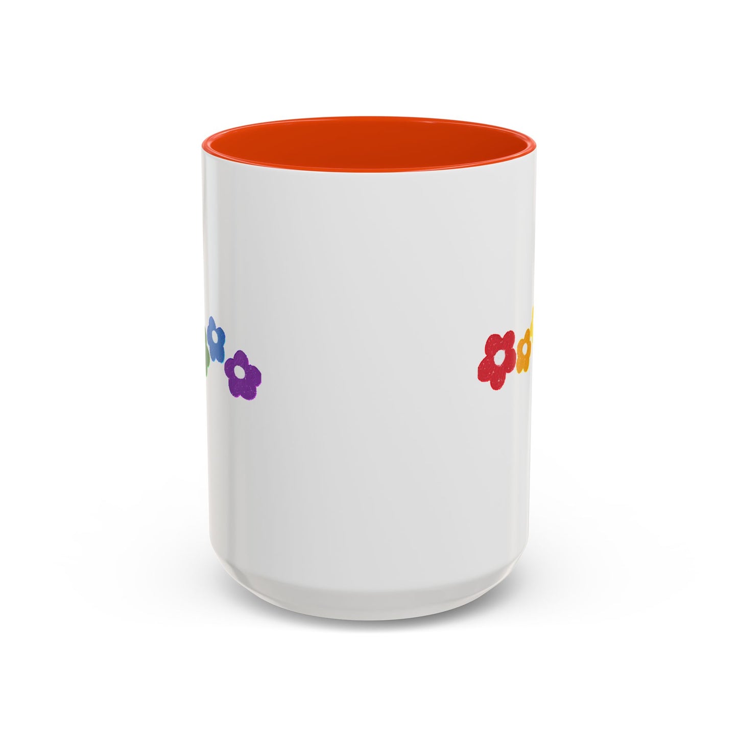 Rainbow Flower Arc Ceramic Mug – 11oz, 15oz, 20oz