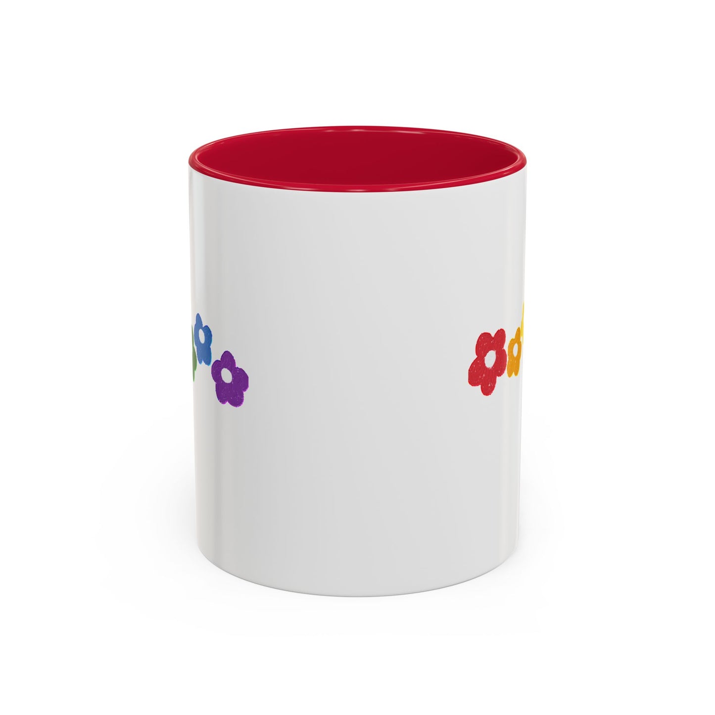 Rainbow Flower Arc Ceramic Mug – 11oz, 15oz, 20oz
