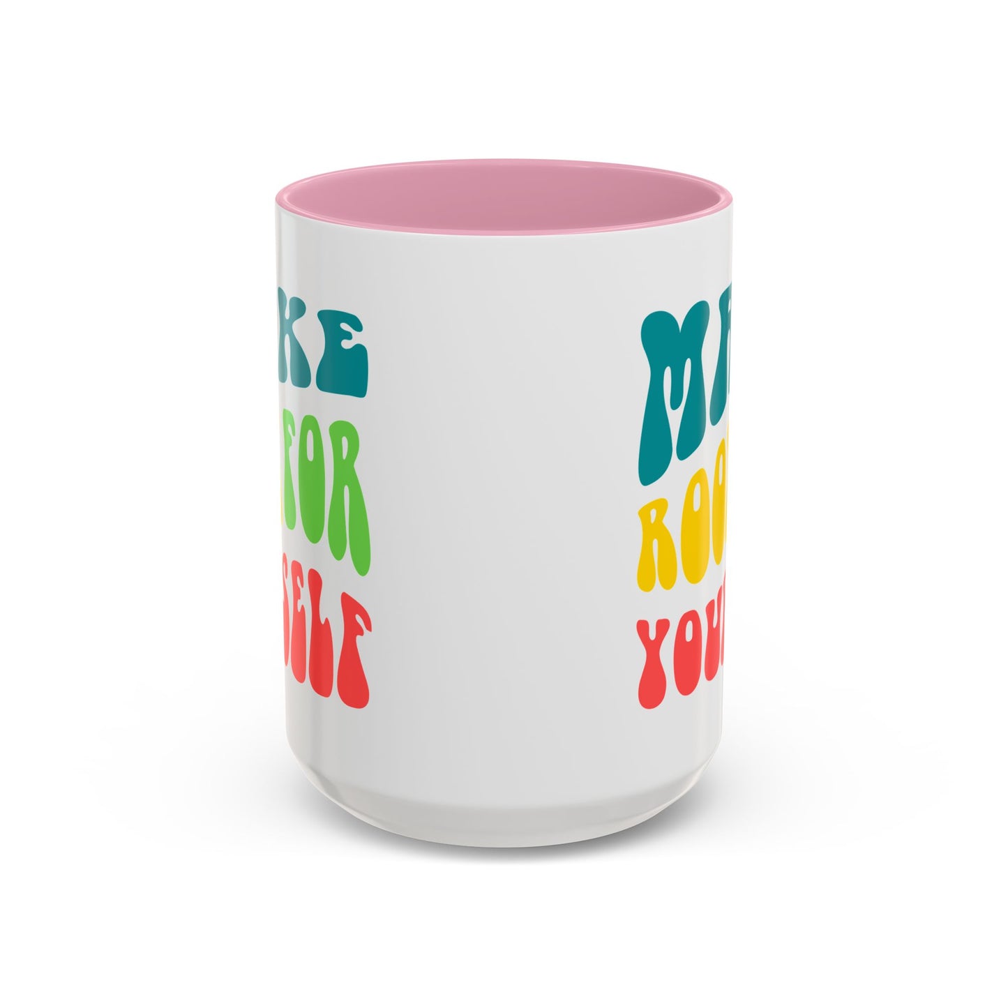 Make Room For Yourself – Retro Affirmation Accent Mug (11oz/15oz)