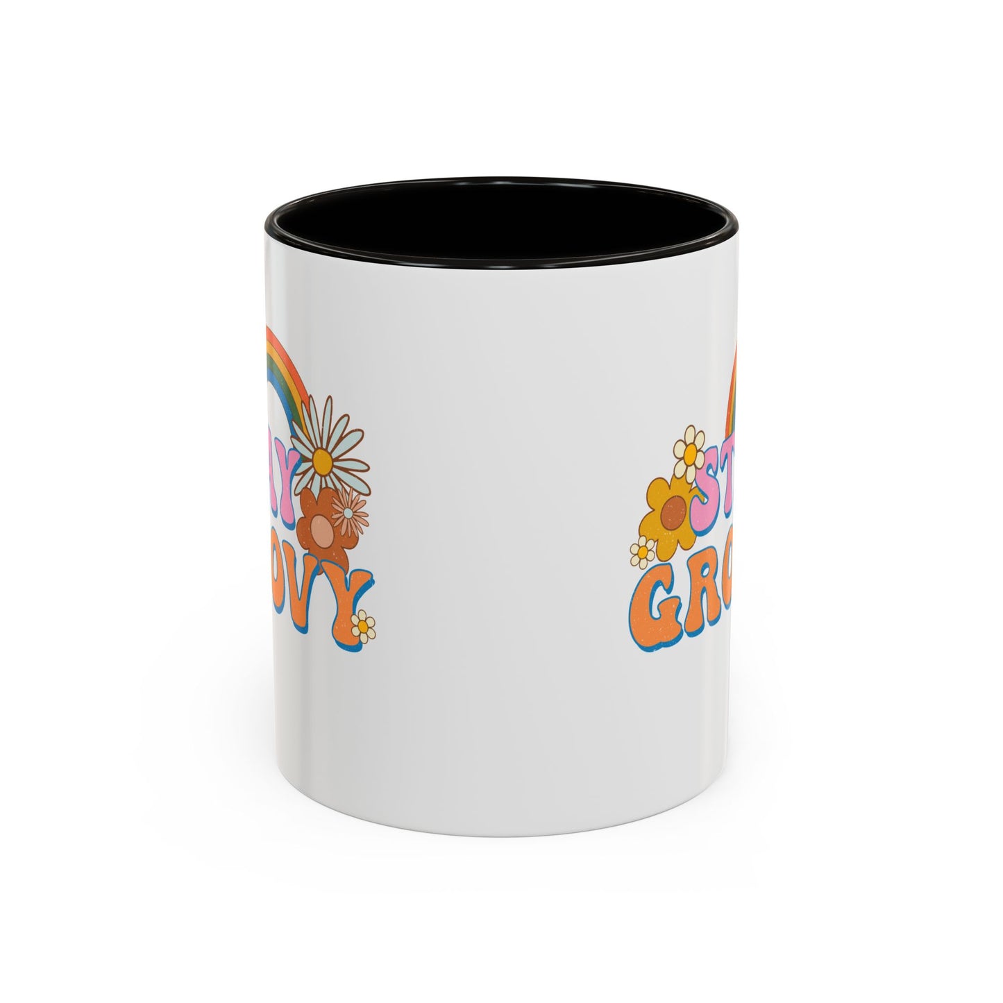 Stay Groovy Coffee Mug – Accent (11/15oz, 9 Colors)