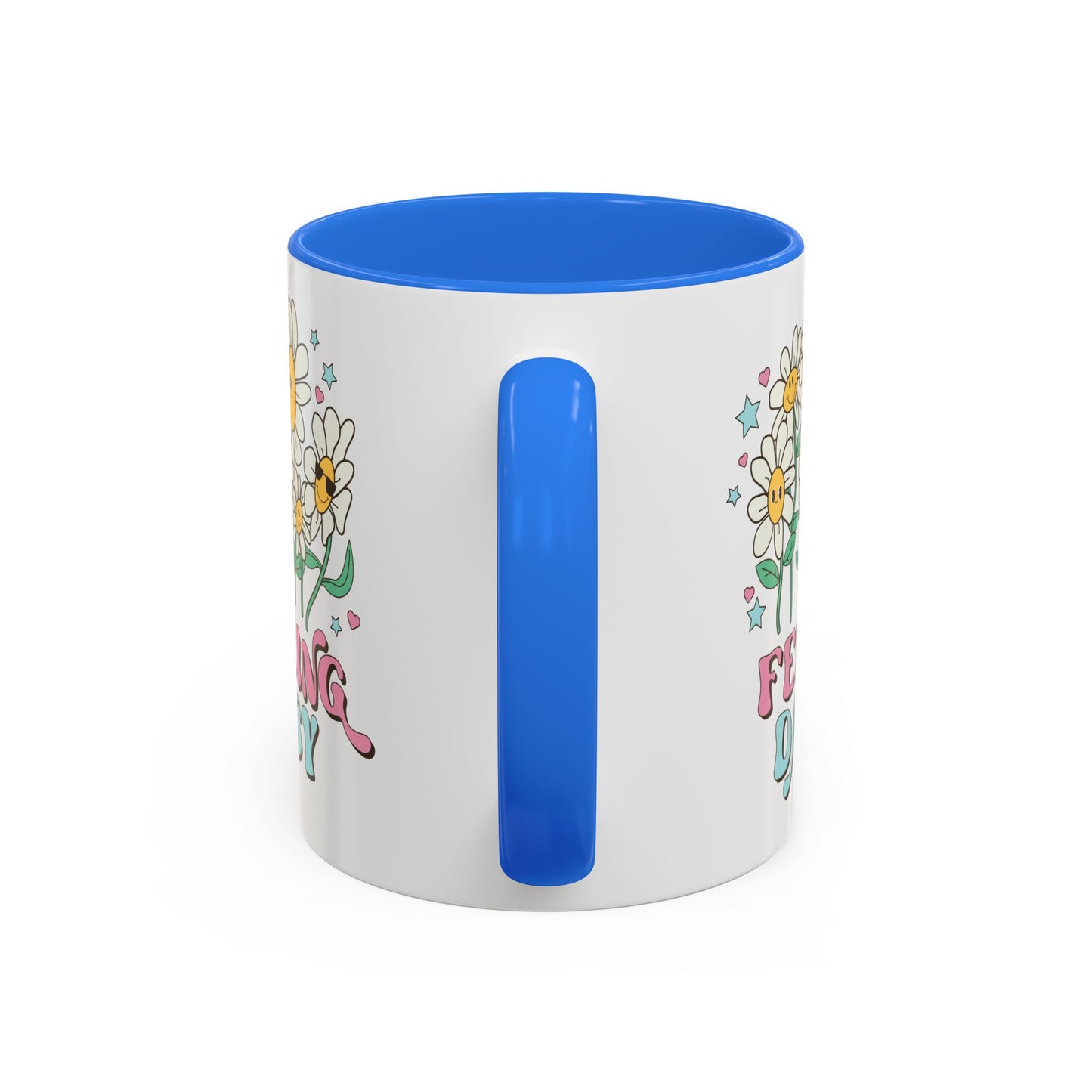 Feeling Daisy – Groovy Floral Accent Mug (11oz/15oz)