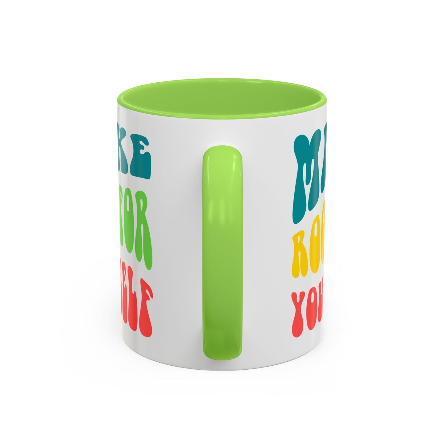 Make Room For Yourself – Retro Affirmation Accent Mug (11oz/15oz)