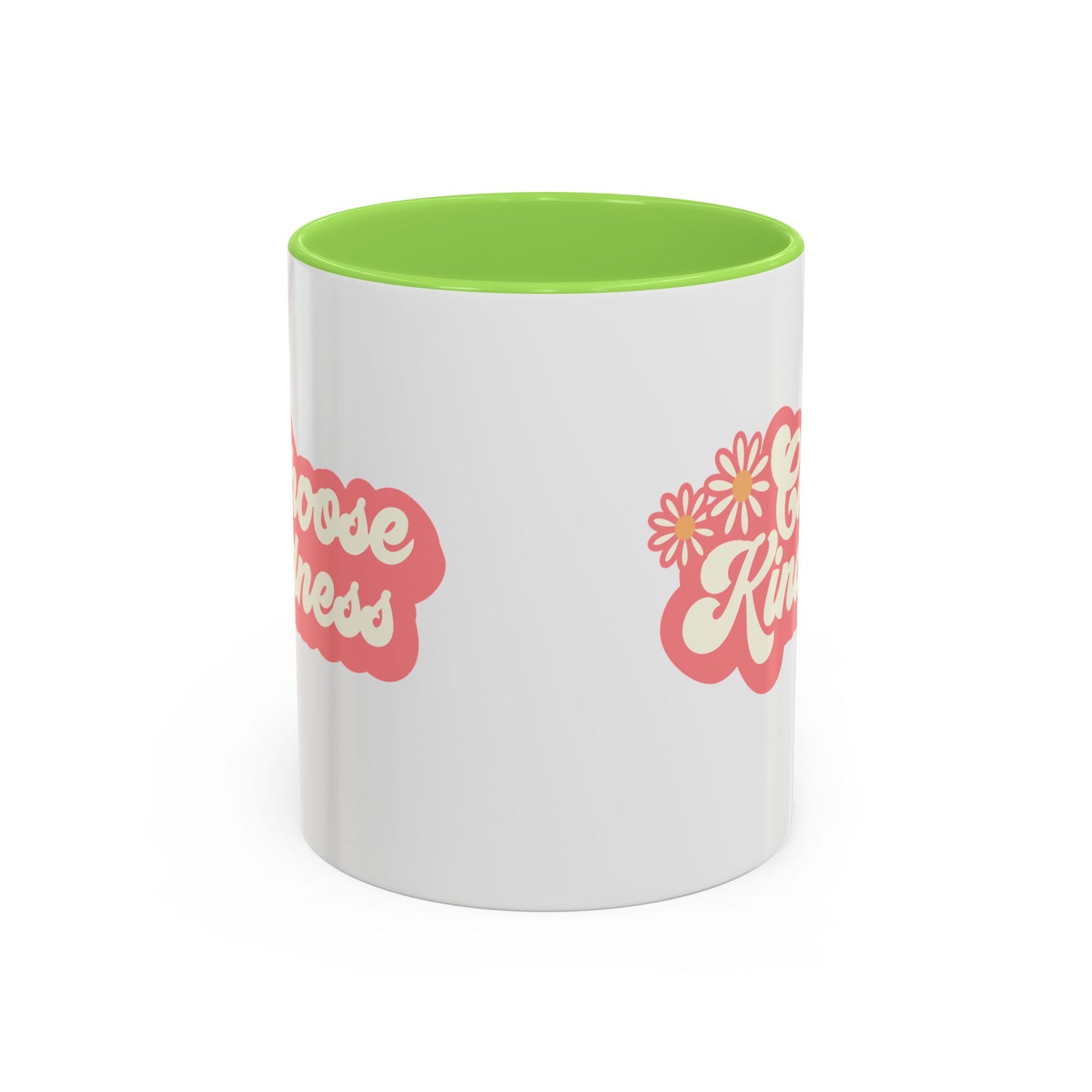 Choose Kindness Retro Accent Mug (11oz/15oz)