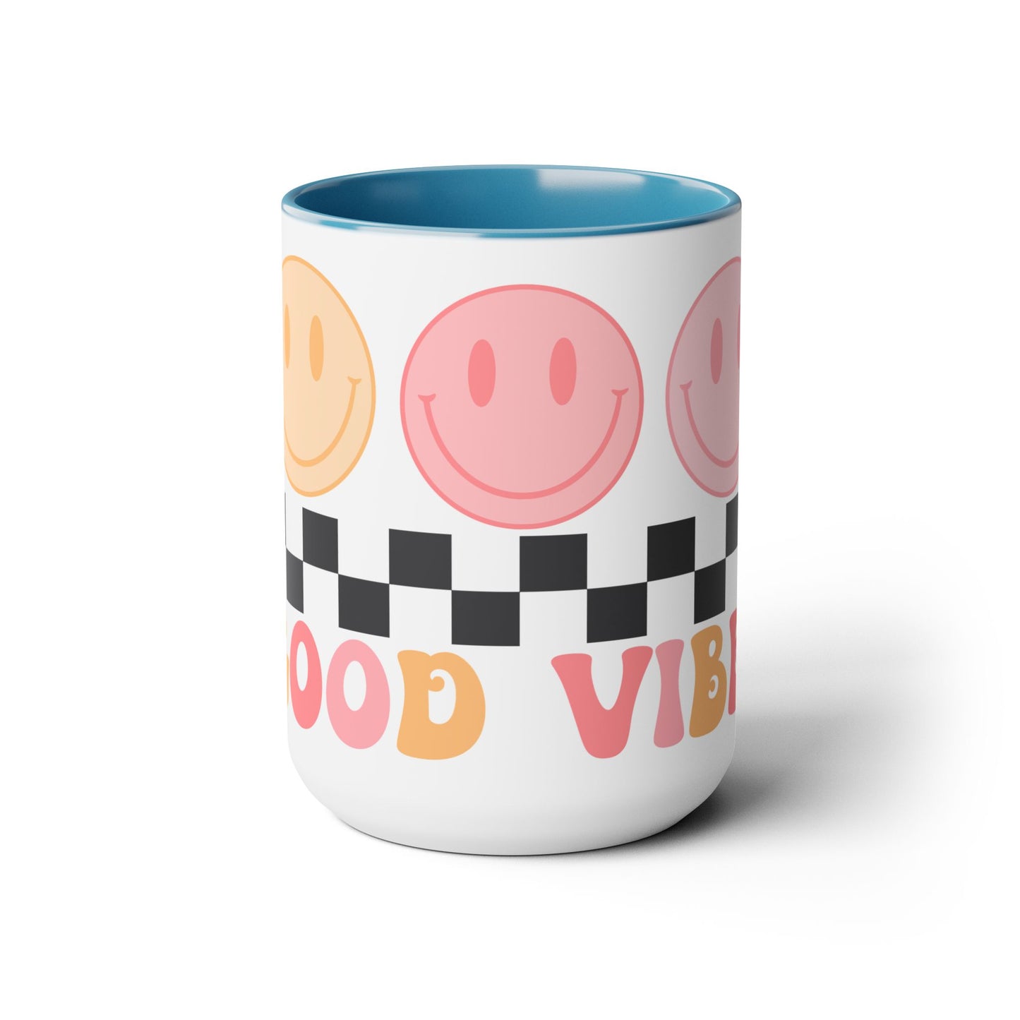 Good Vibes Only Coffee Mug - 70s Psychedelic Retro | 15oz Accent