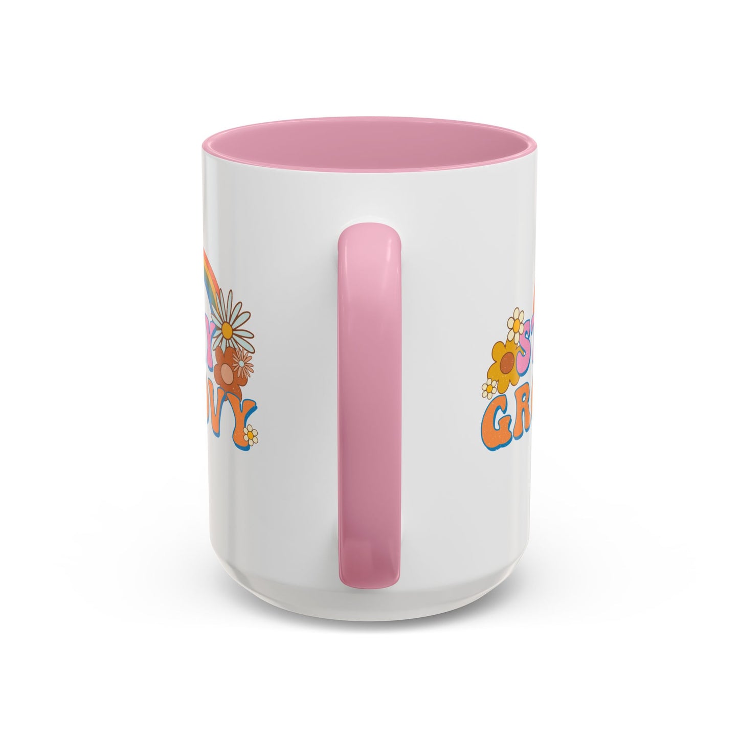 Stay Groovy Coffee Mug – Accent (11/15oz, 9 Colors)