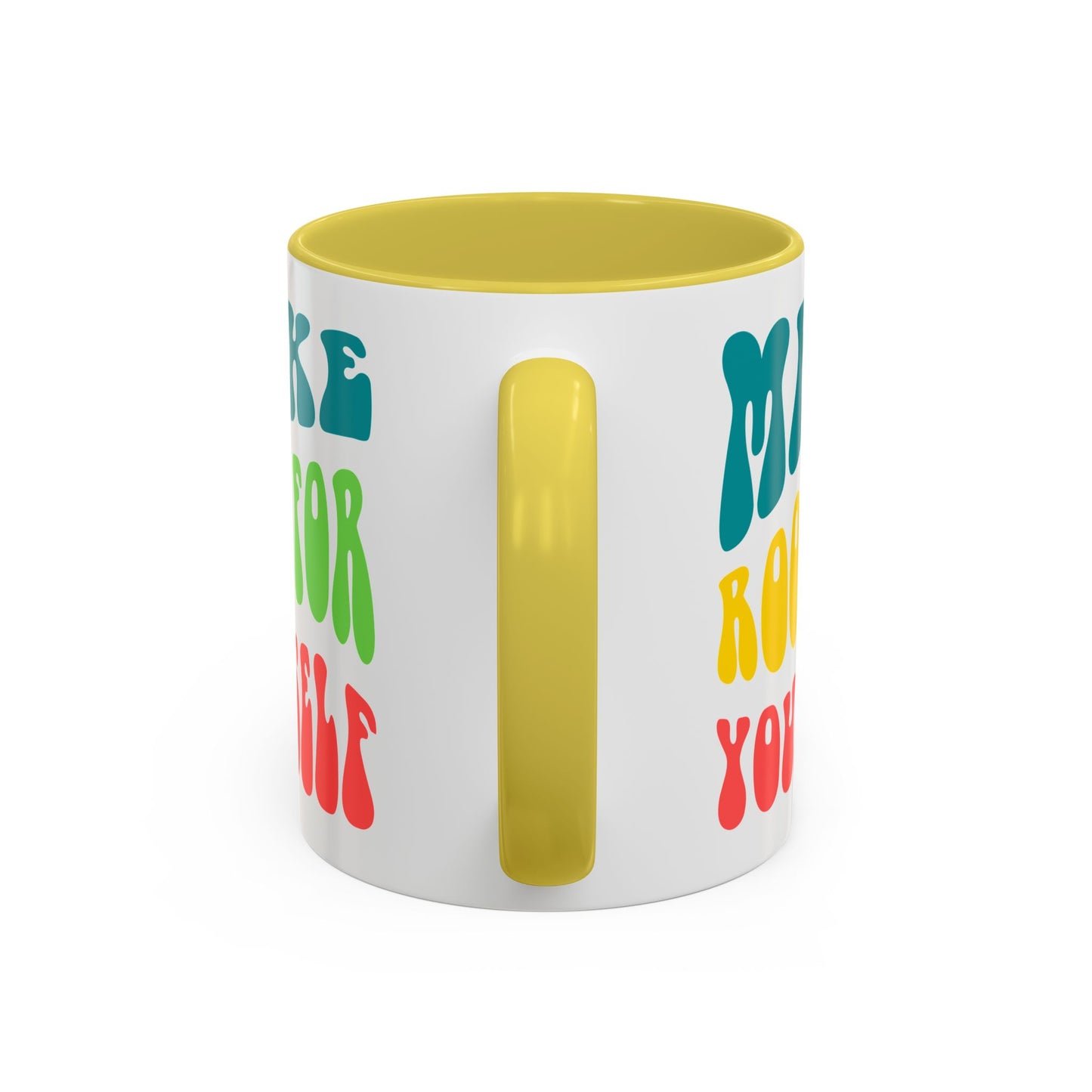 Make Room For Yourself – Retro Affirmation Accent Mug (11oz/15oz)