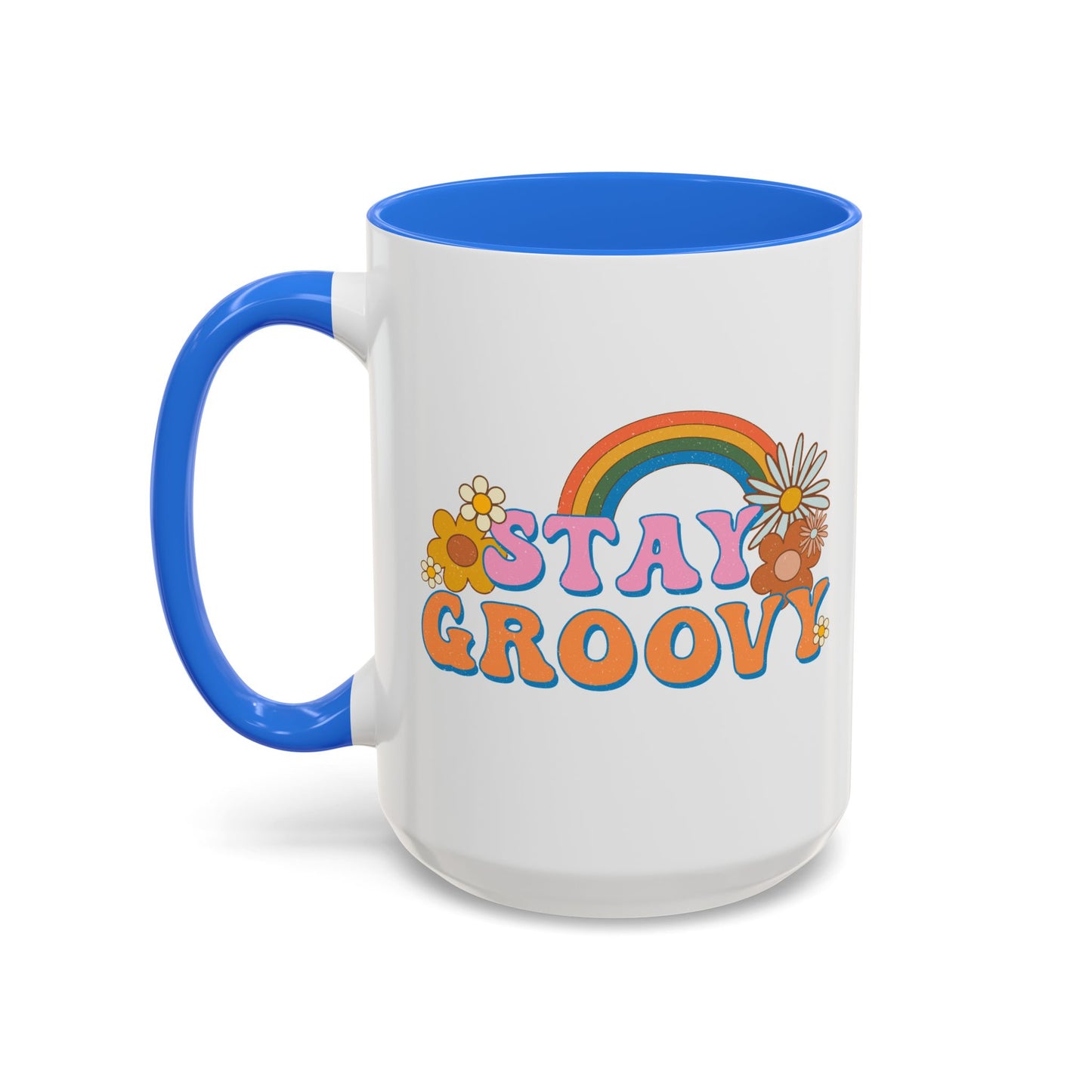 Stay Groovy Coffee Mug – Accent (11/15oz, 9 Colors)