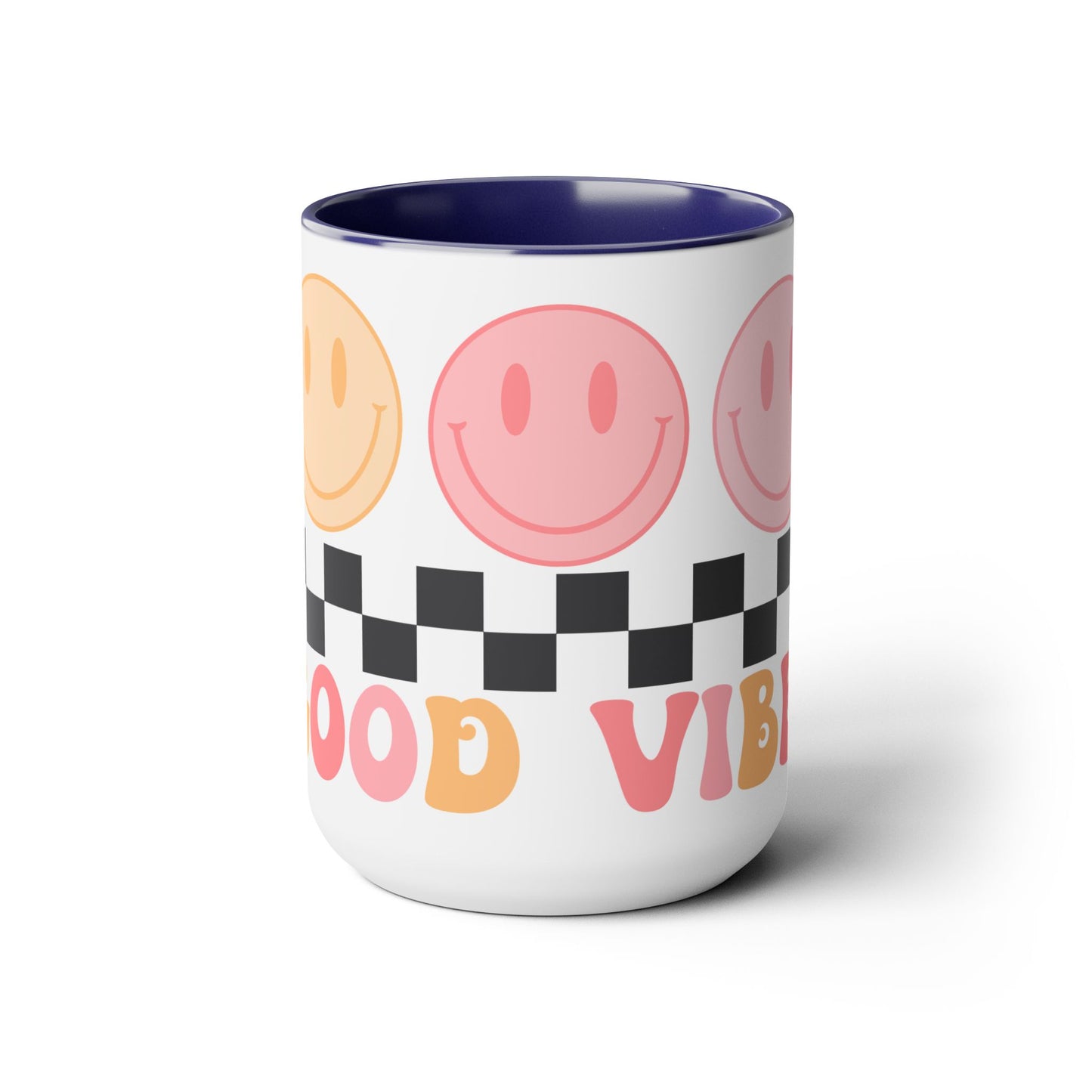 Good Vibes Only Coffee Mug - 70s Psychedelic Retro | 15oz Accent