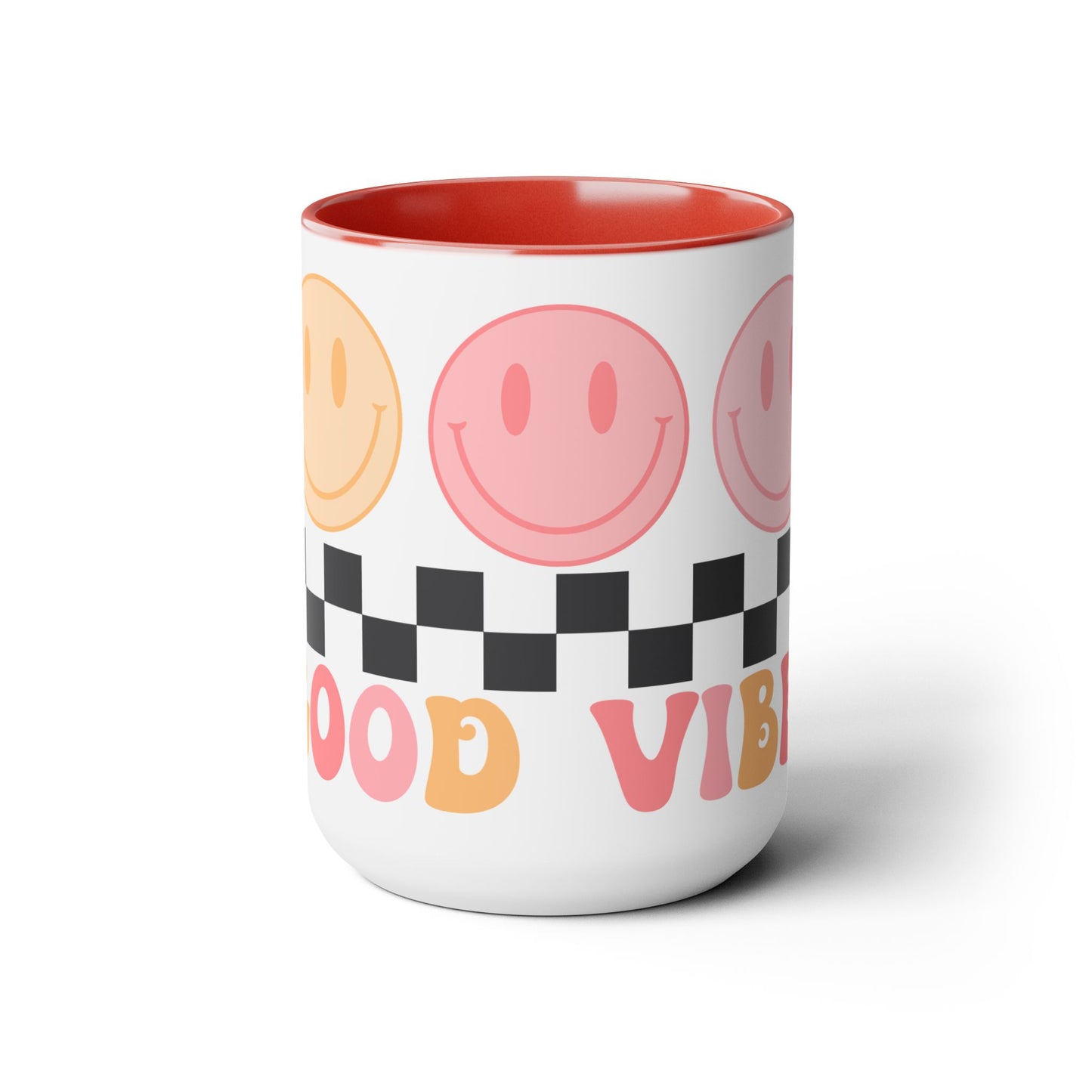 Good Vibes Only Coffee Mug - 70s Psychedelic Retro | 15oz Accent