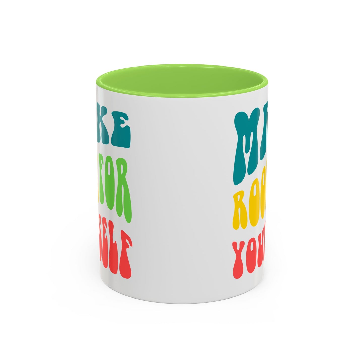 Make Room For Yourself – Retro Affirmation Accent Mug (11oz/15oz)