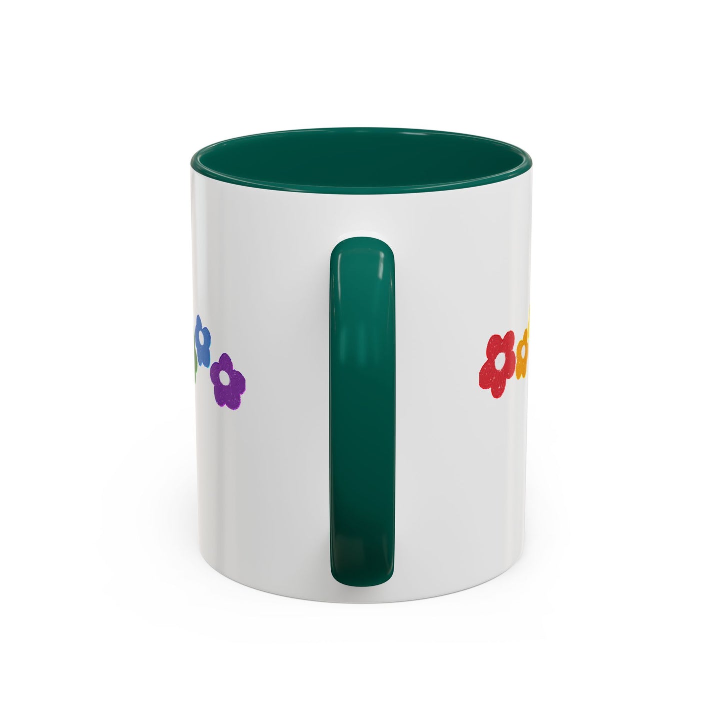 Rainbow Flower Arc Ceramic Mug – 11oz, 15oz, 20oz