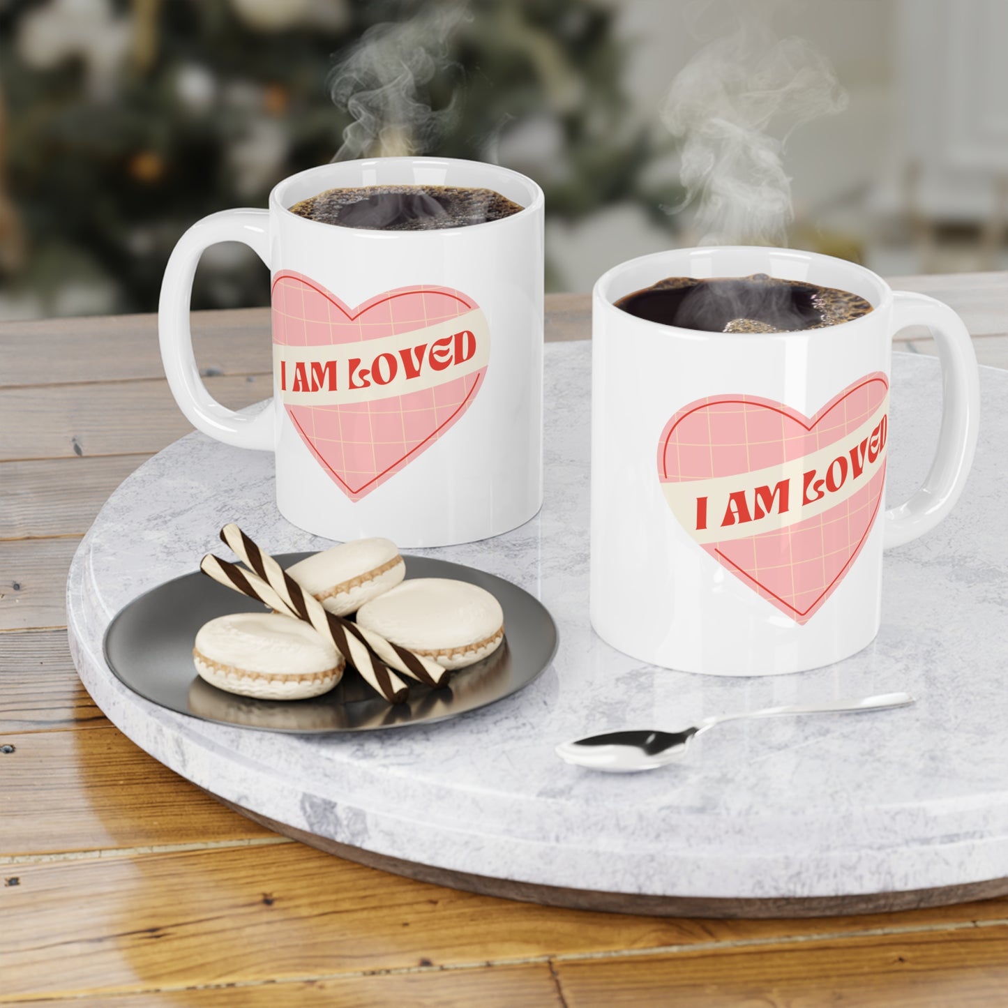 I Am Loved Heart – Self-Love Ceramic Mug (11oz/15oz/20oz)