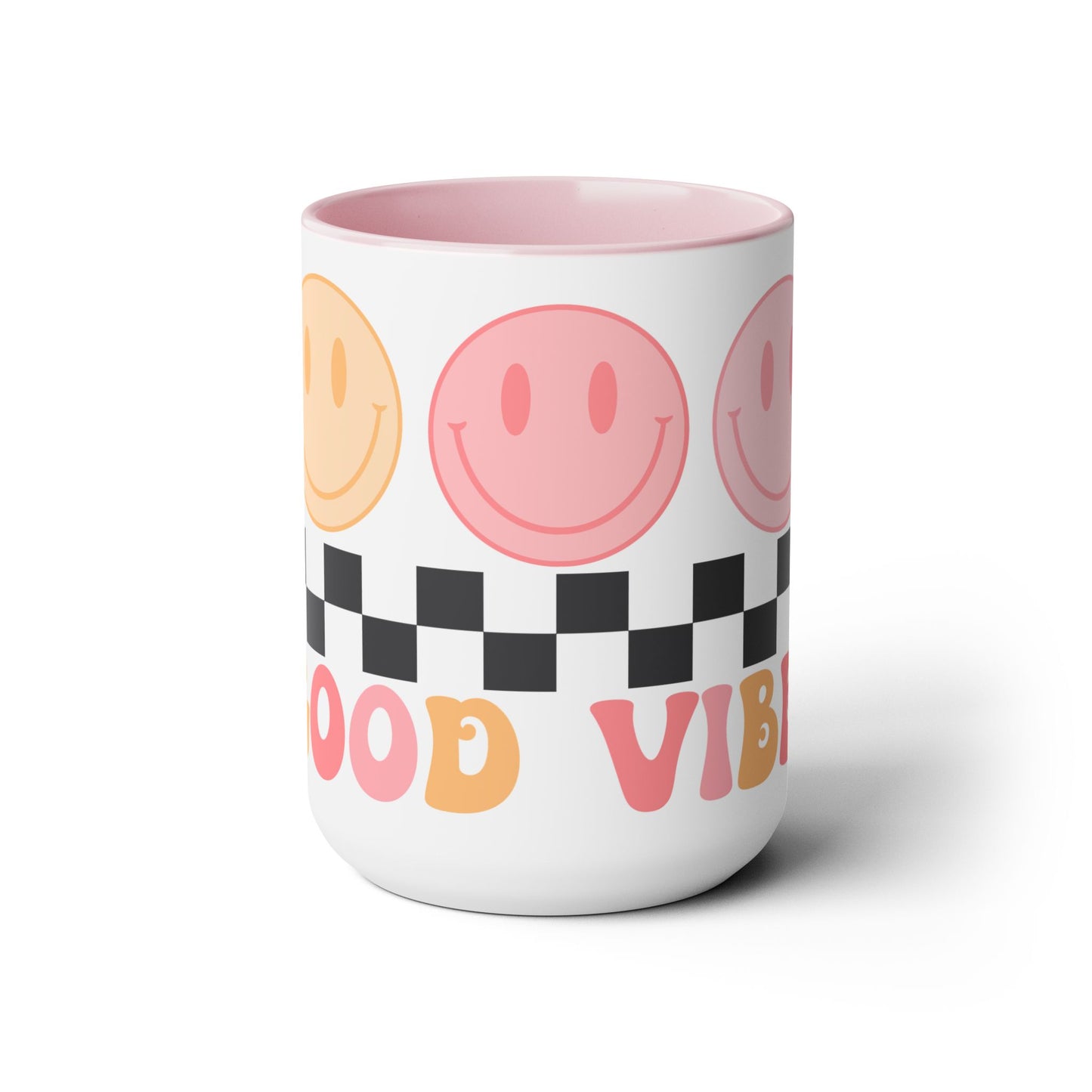 Good Vibes Only Coffee Mug - 70s Psychedelic Retro | 15oz Accent