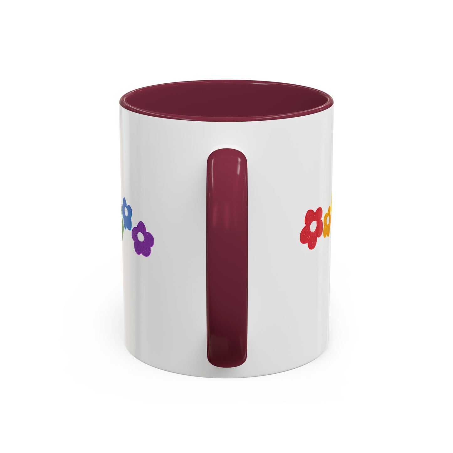 Rainbow Flower Arc Ceramic Mug – 11oz, 15oz, 20oz