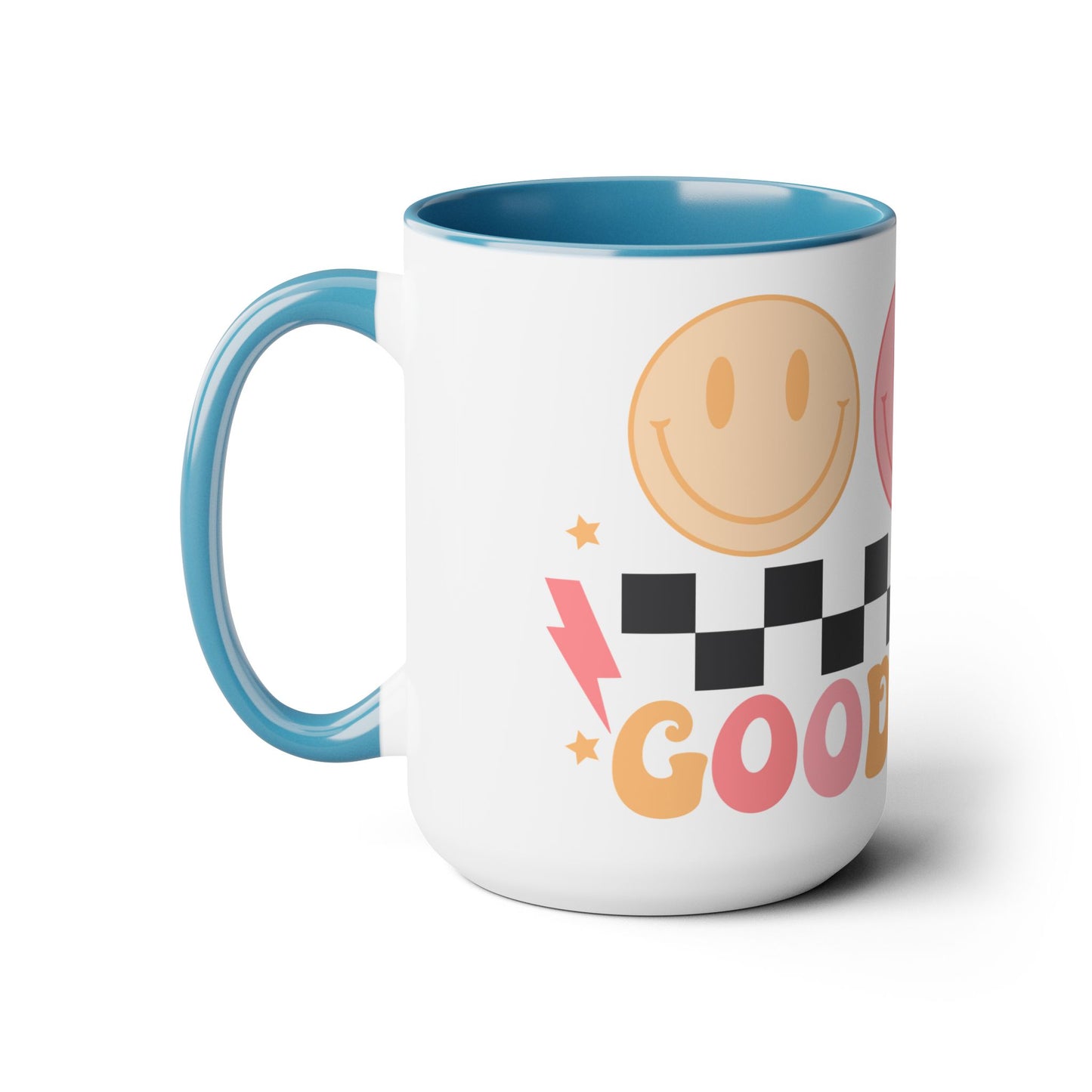 Good Vibes Only Coffee Mug - 70s Psychedelic Retro | 15oz Accent