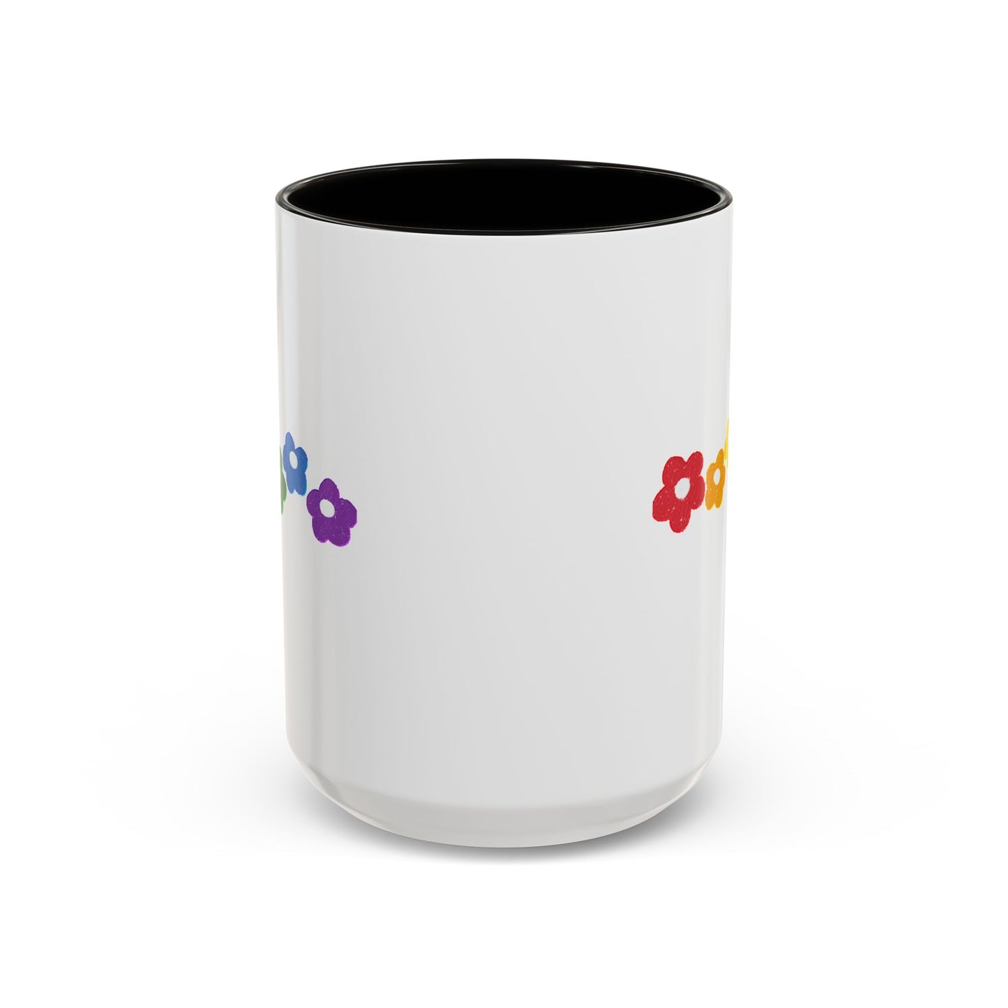 Rainbow Flower Arc Ceramic Mug – 11oz, 15oz, 20oz
