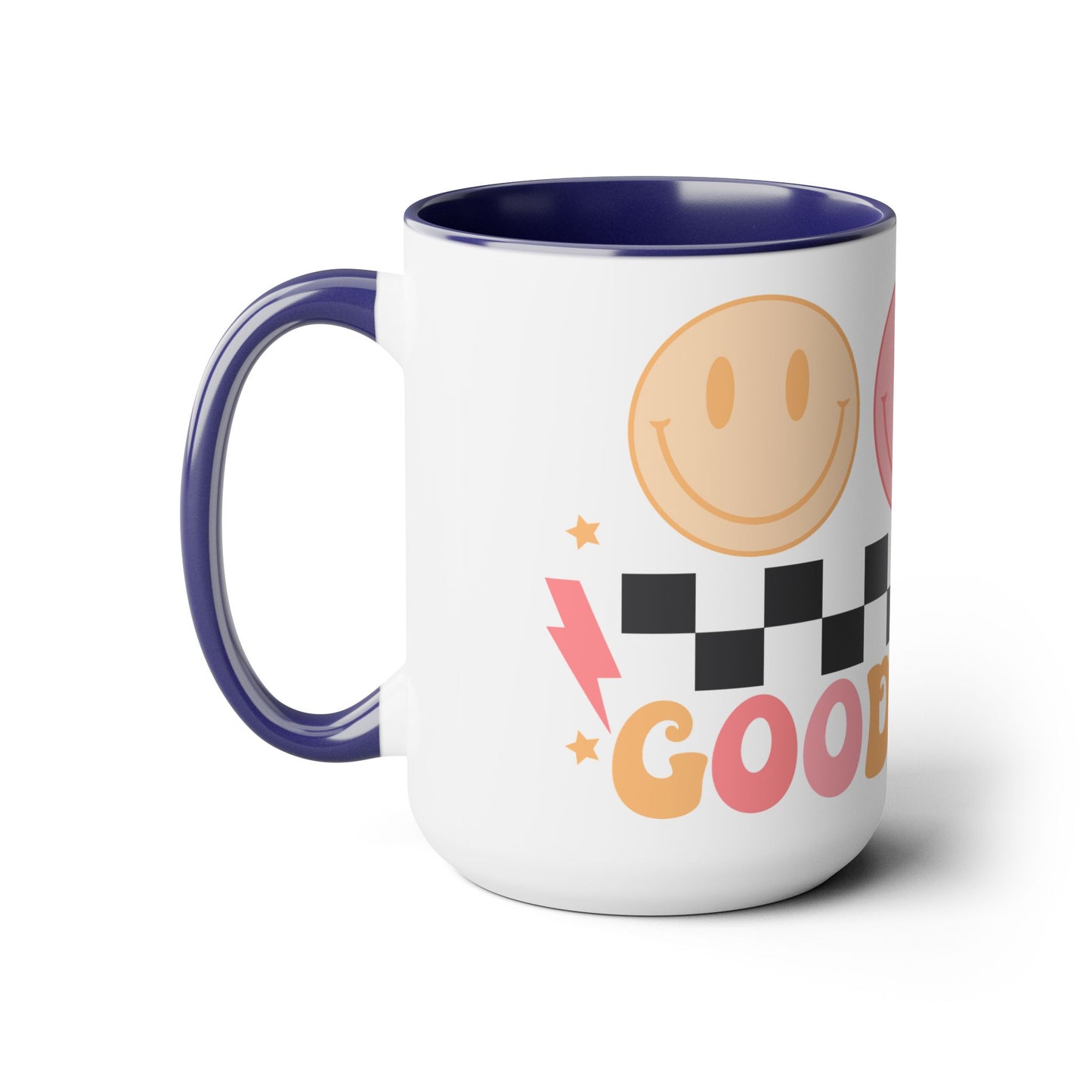 Good Vibes Only Coffee Mug - 70s Psychedelic Retro | 15oz Accent