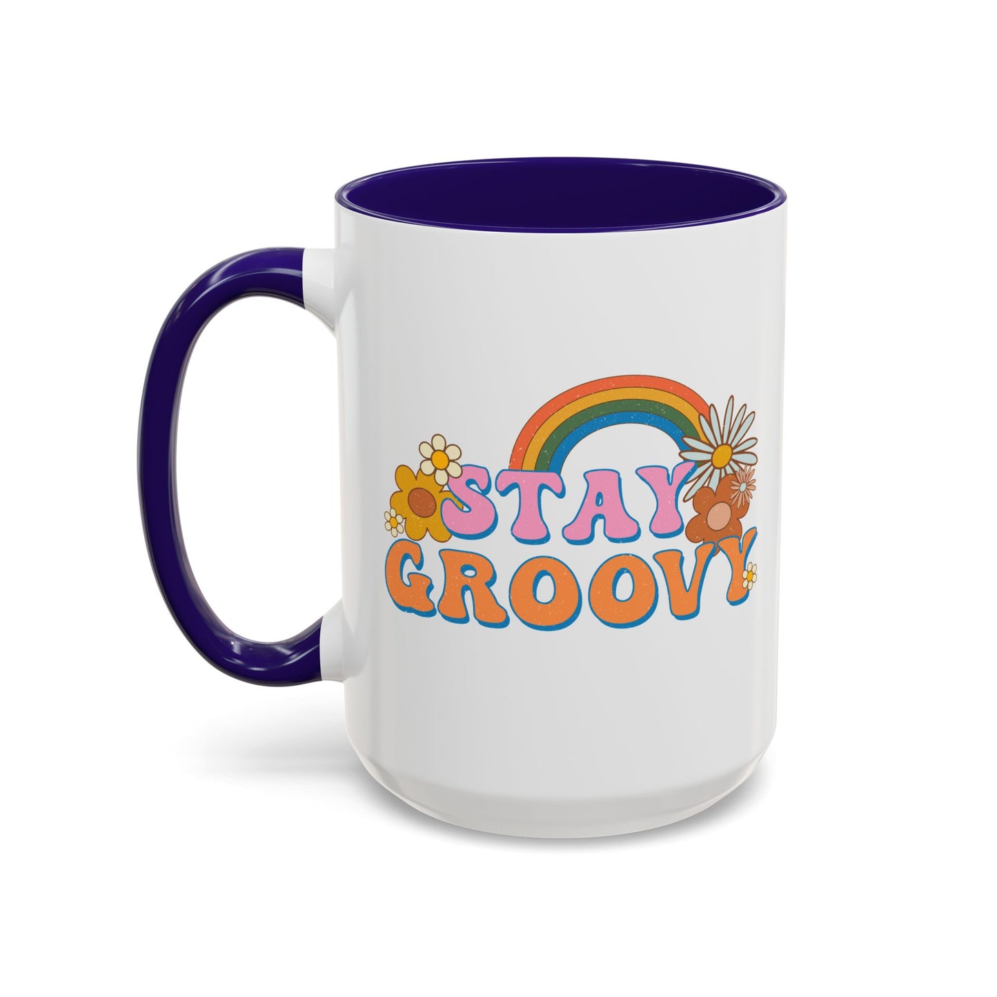 Stay Groovy Coffee Mug – Accent (11/15oz, 9 Colors)