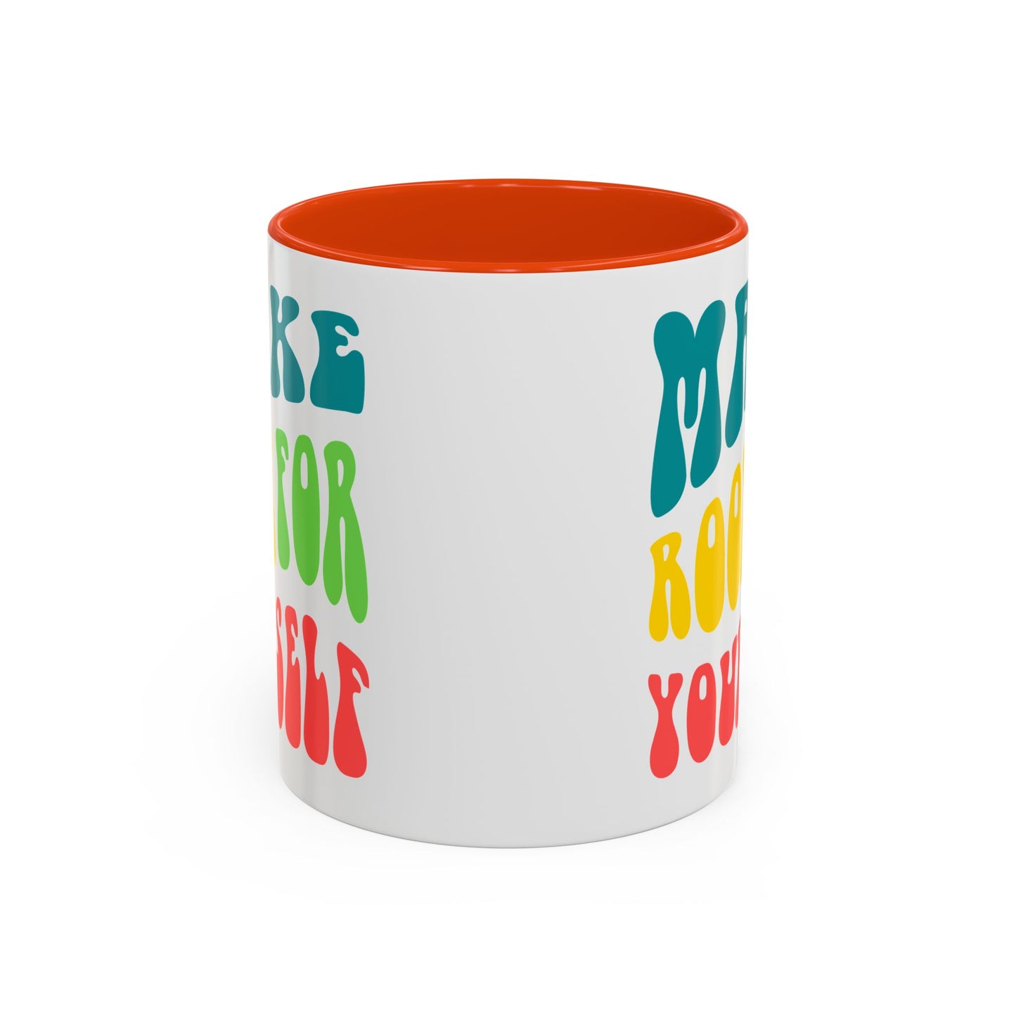 Make Room For Yourself – Retro Affirmation Accent Mug (11oz/15oz)