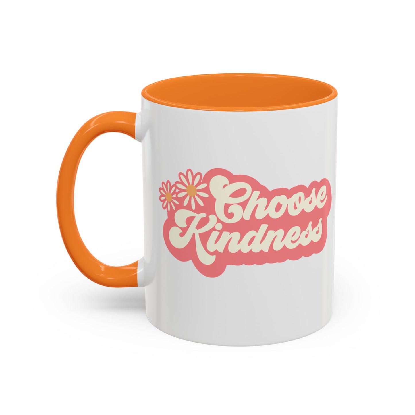 Choose Kindness Retro Accent Mug (11oz/15oz)
