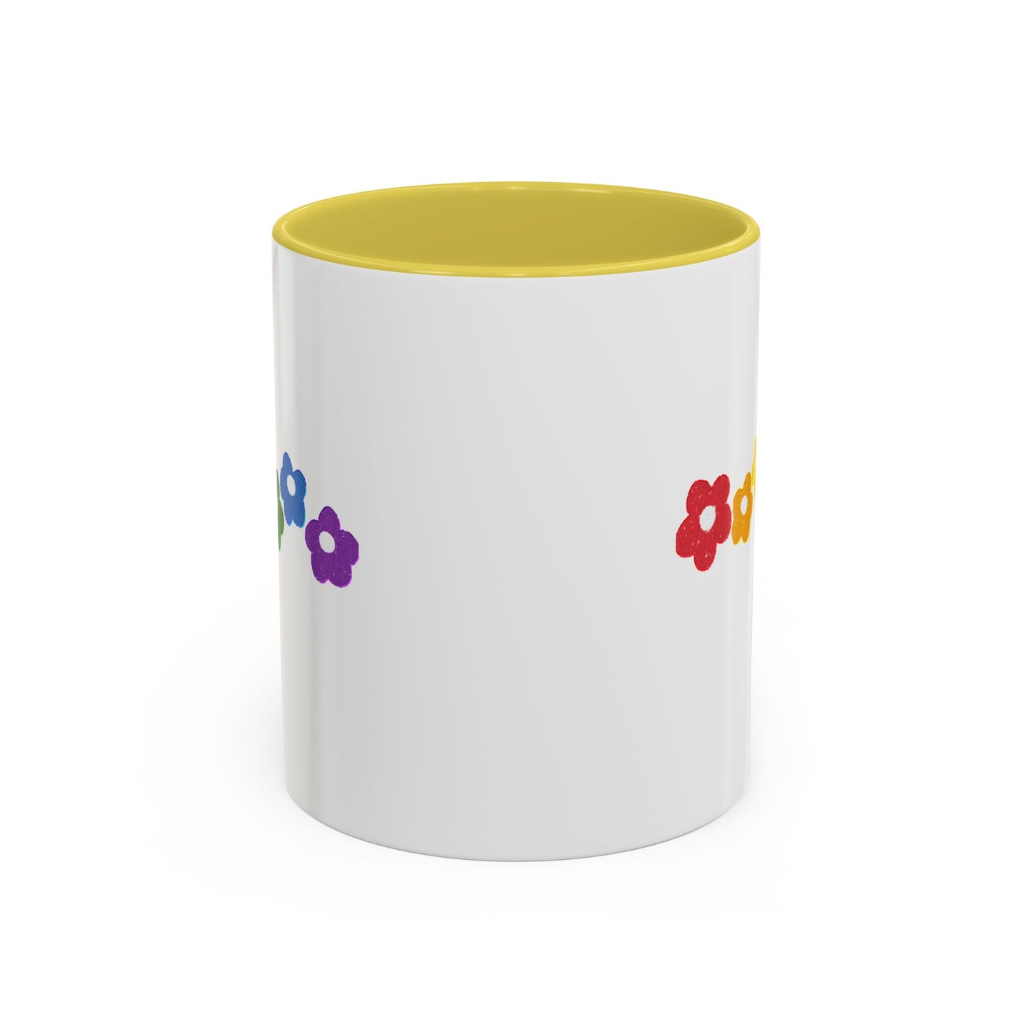 Rainbow Flower Arc Ceramic Mug – 11oz, 15oz, 20oz