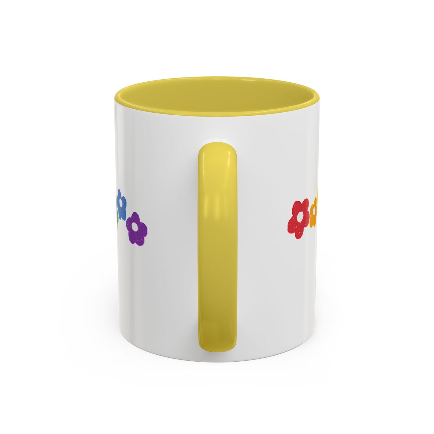Rainbow Flower Arc Ceramic Mug – 11oz, 15oz, 20oz