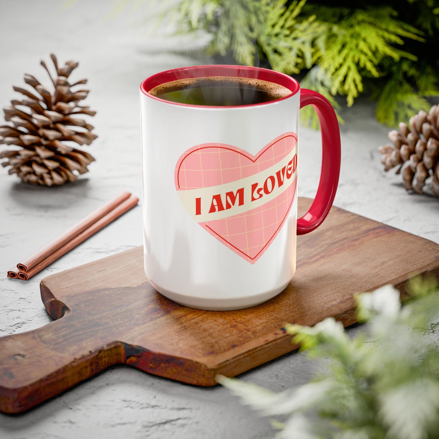 I Am Loved Heart – Accent Mug (11oz/15oz)