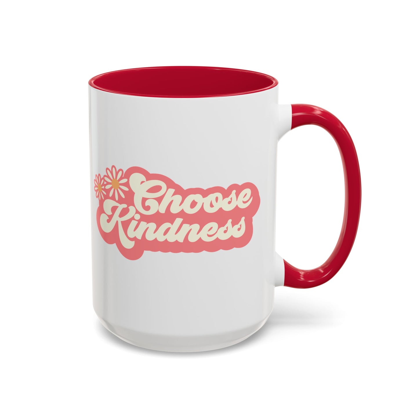 Choose Kindness Retro Accent Mug (11oz/15oz)