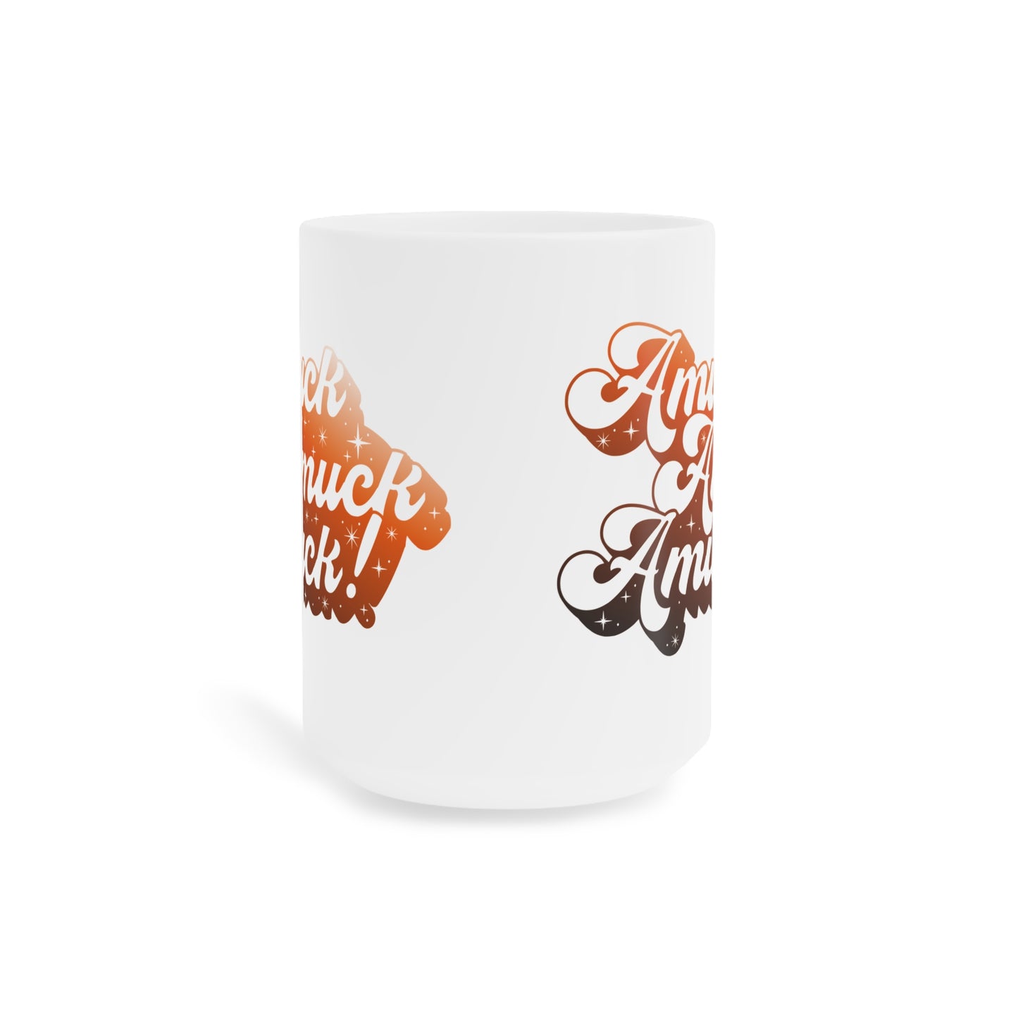 Amuck Amuck Amuck! Coffee Mug – White Ceramic | Halloween Groovy Vibes