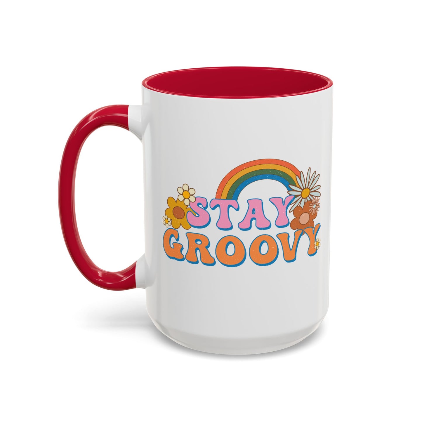 Stay Groovy Coffee Mug – Accent (11/15oz, 9 Colors)