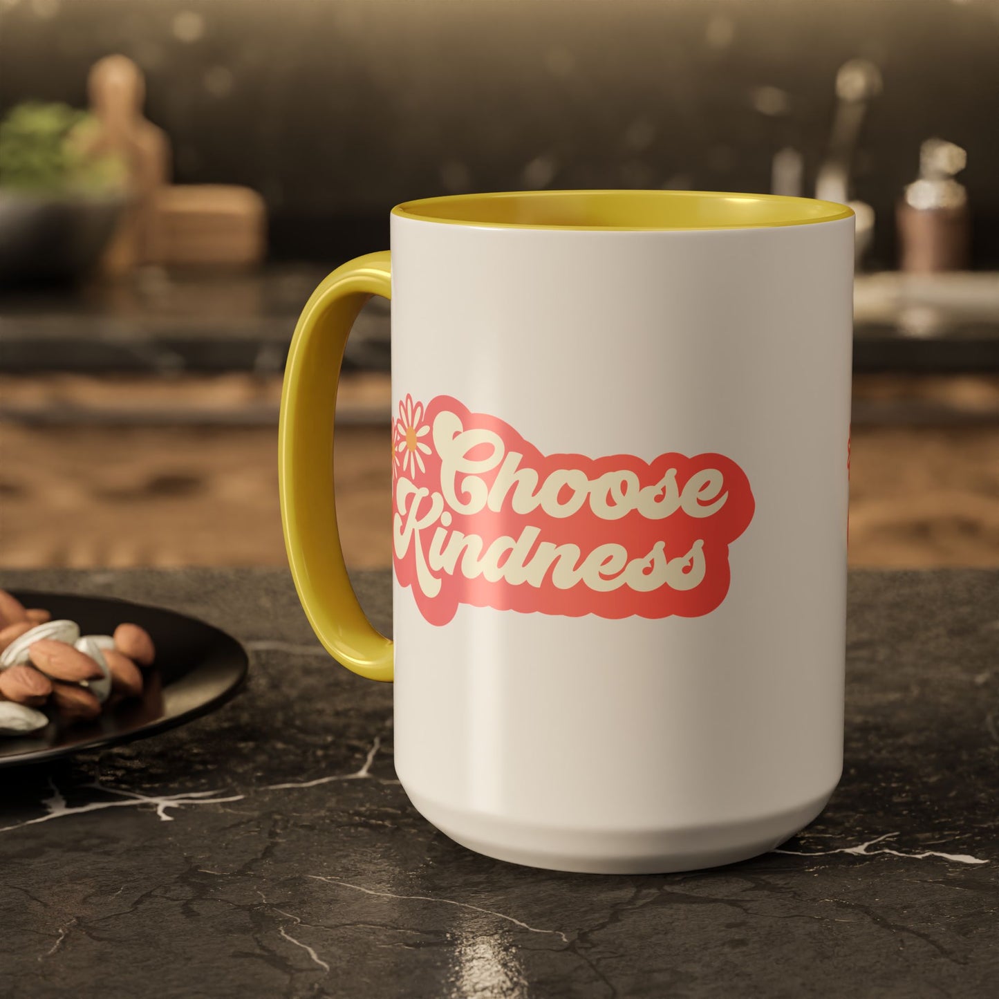Choose Kindness Retro Accent Mug (11oz/15oz)