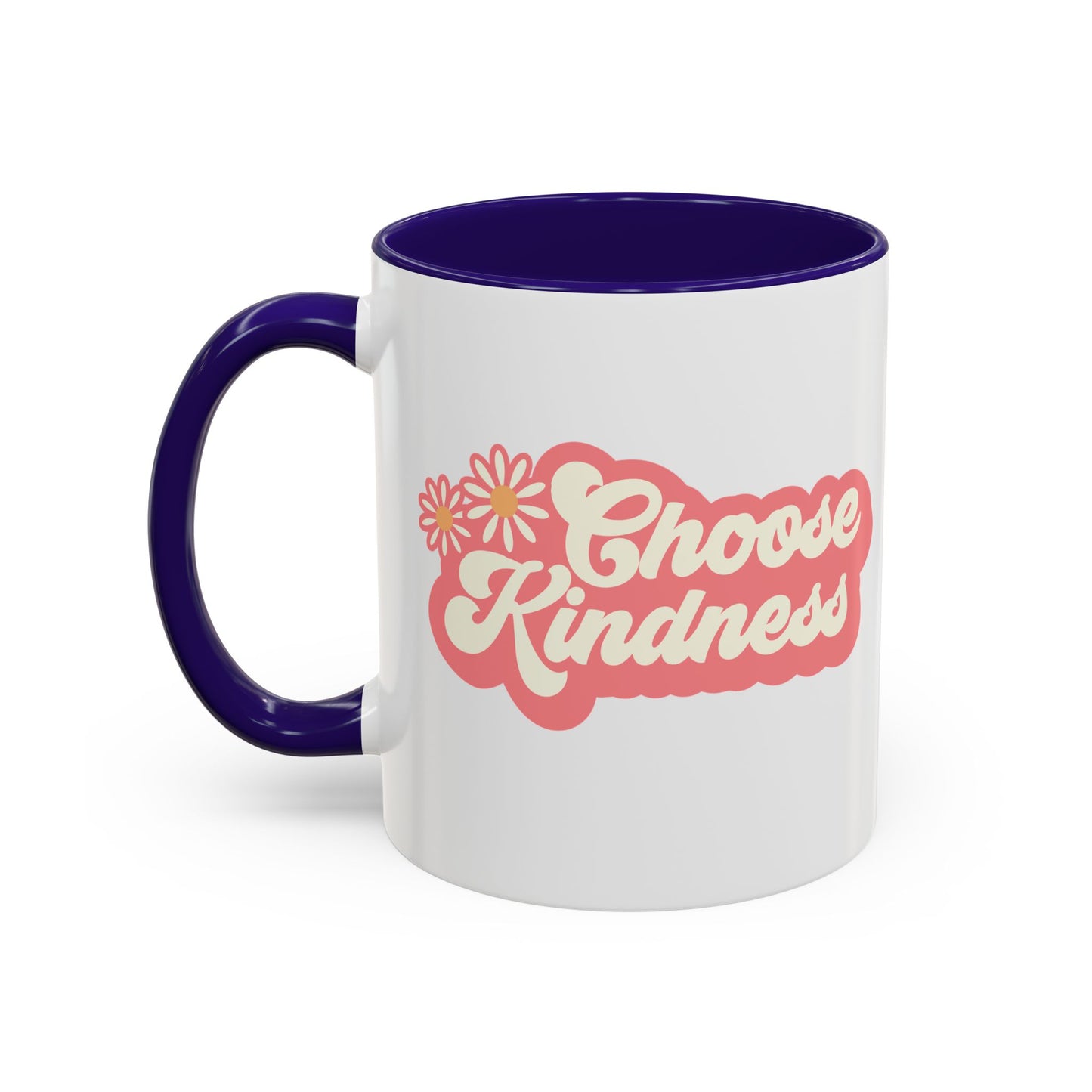 Choose Kindness Retro Accent Mug (11oz/15oz)