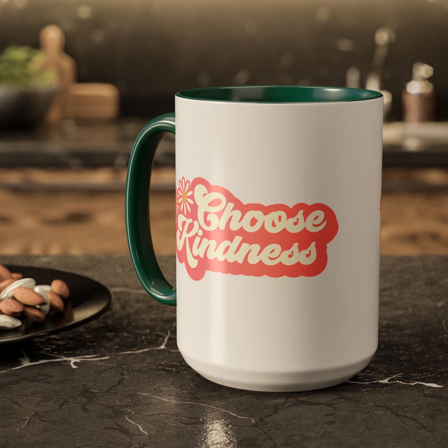 Choose Kindness Retro Accent Mug (11oz/15oz)