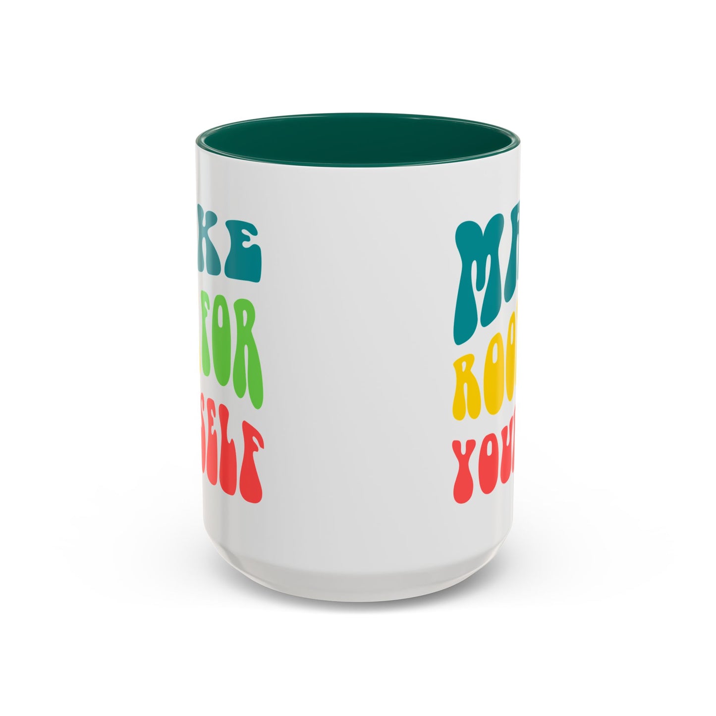 Make Room For Yourself – Retro Affirmation Accent Mug (11oz/15oz)