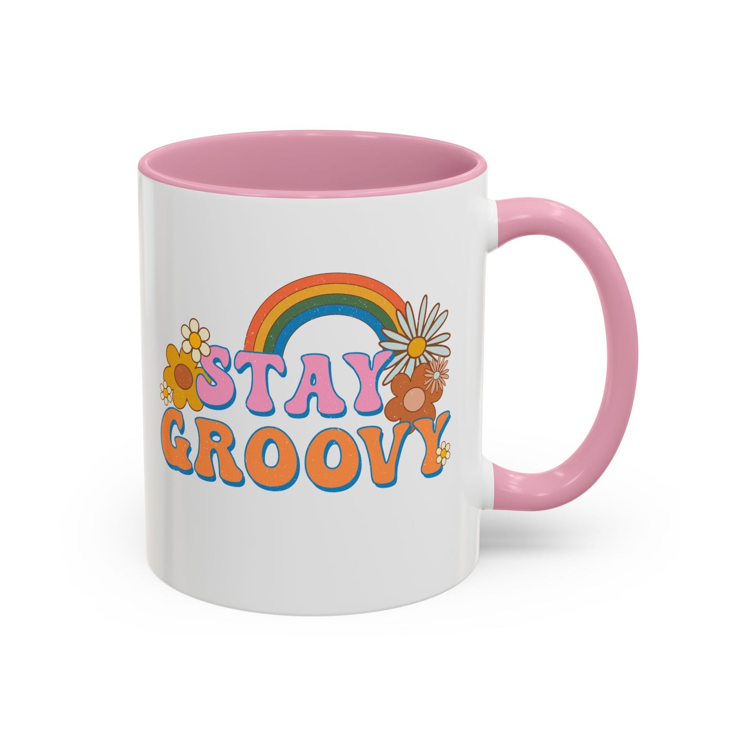 Stay Groovy Coffee Mug – Accent (11/15oz, 9 Colors)