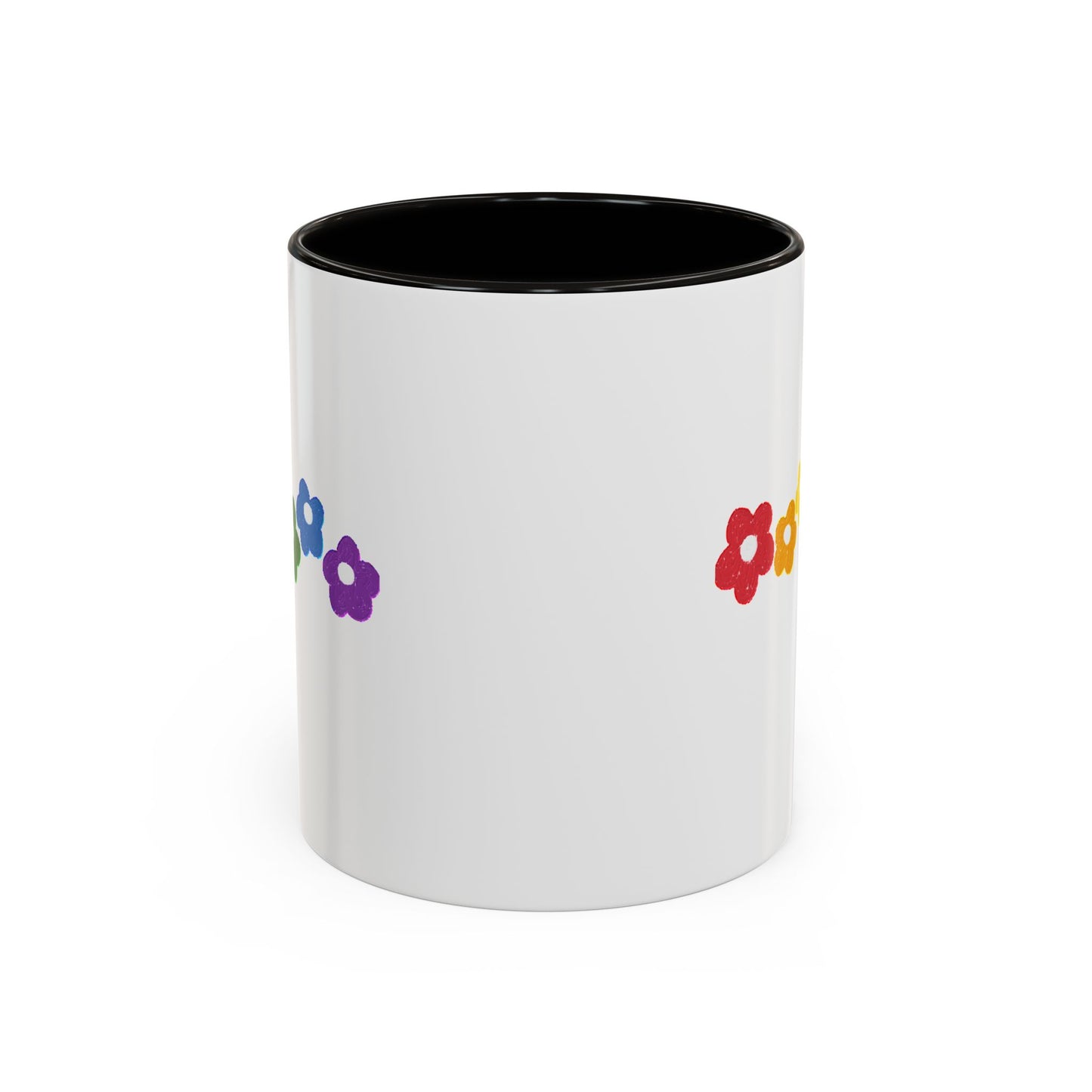 Rainbow Flower Arc Ceramic Mug – 11oz, 15oz, 20oz