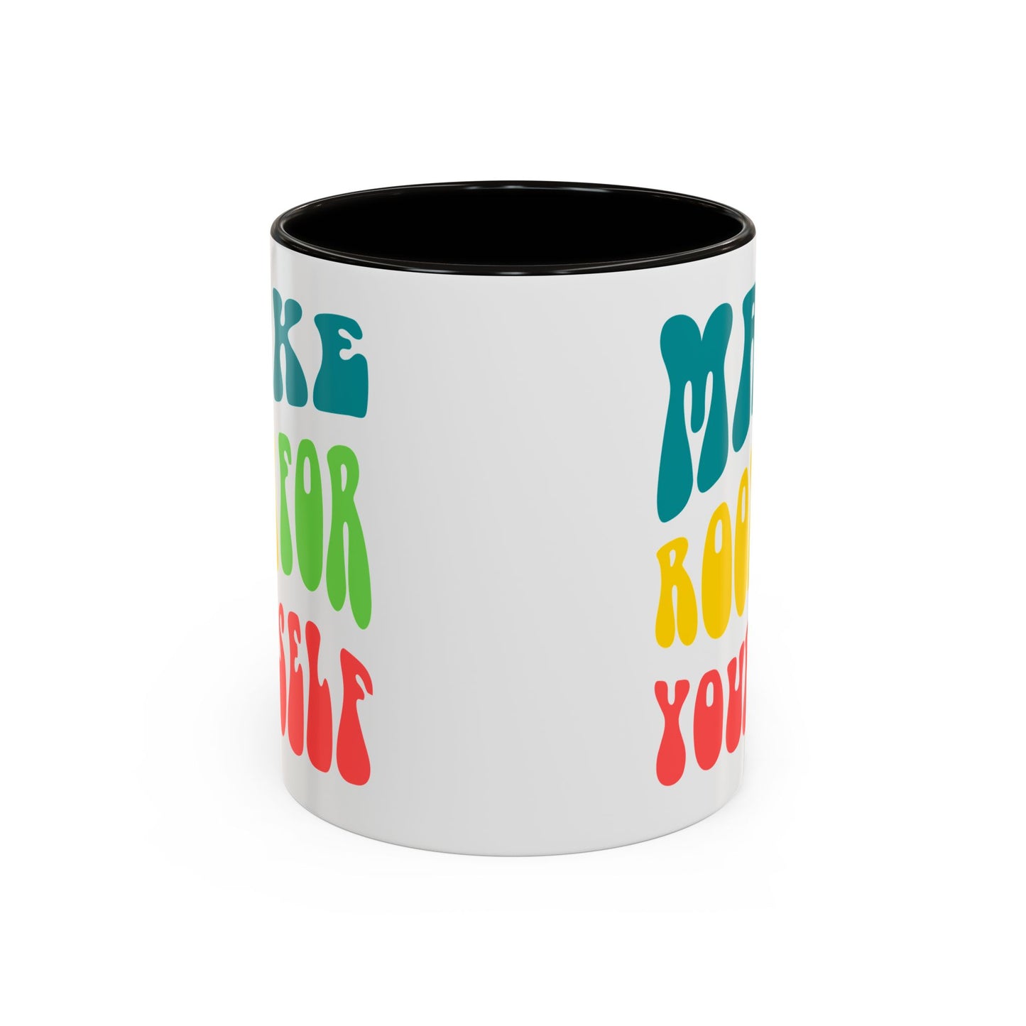 Make Room For Yourself – Retro Affirmation Accent Mug (11oz/15oz)