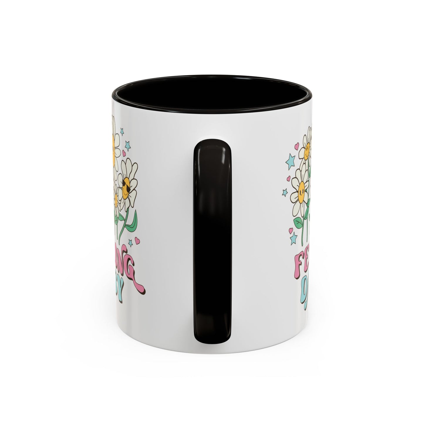 Feeling Daisy – Groovy Floral Accent Mug (11oz/15oz)