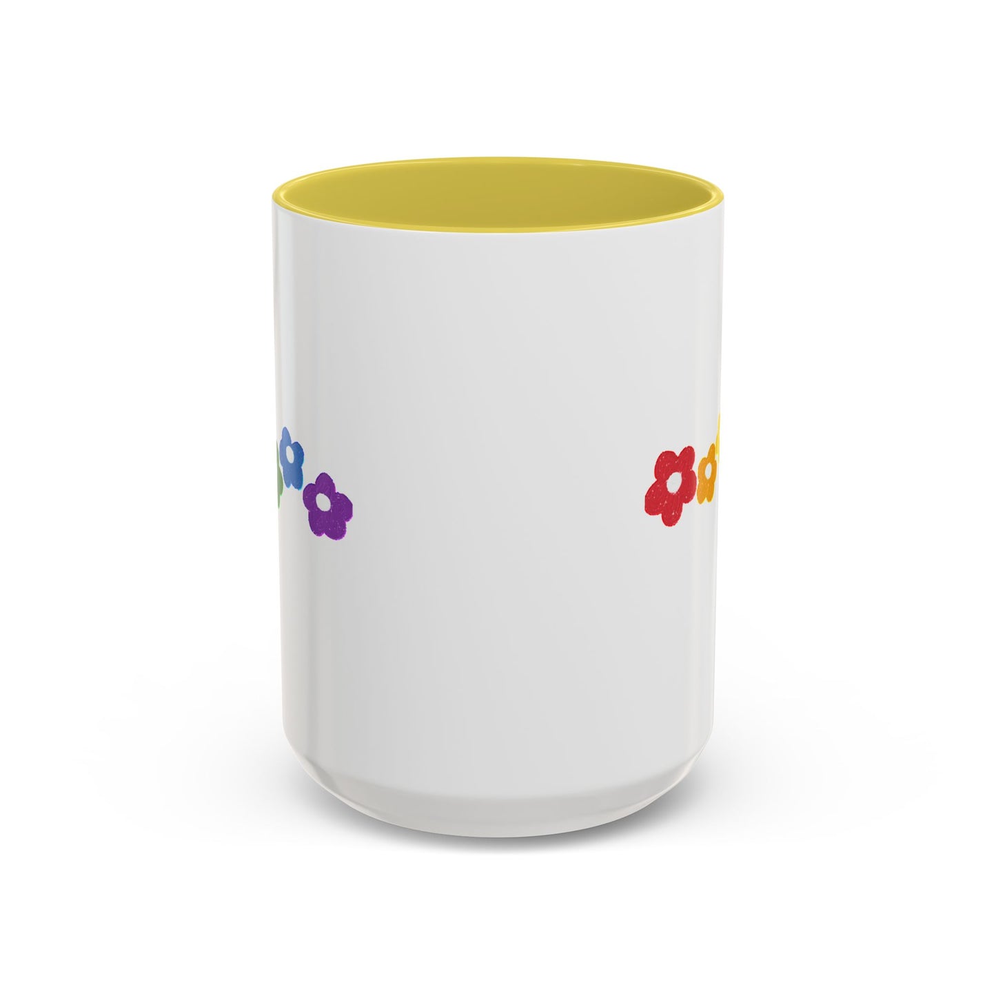 Rainbow Flower Arc Ceramic Mug – 11oz, 15oz, 20oz